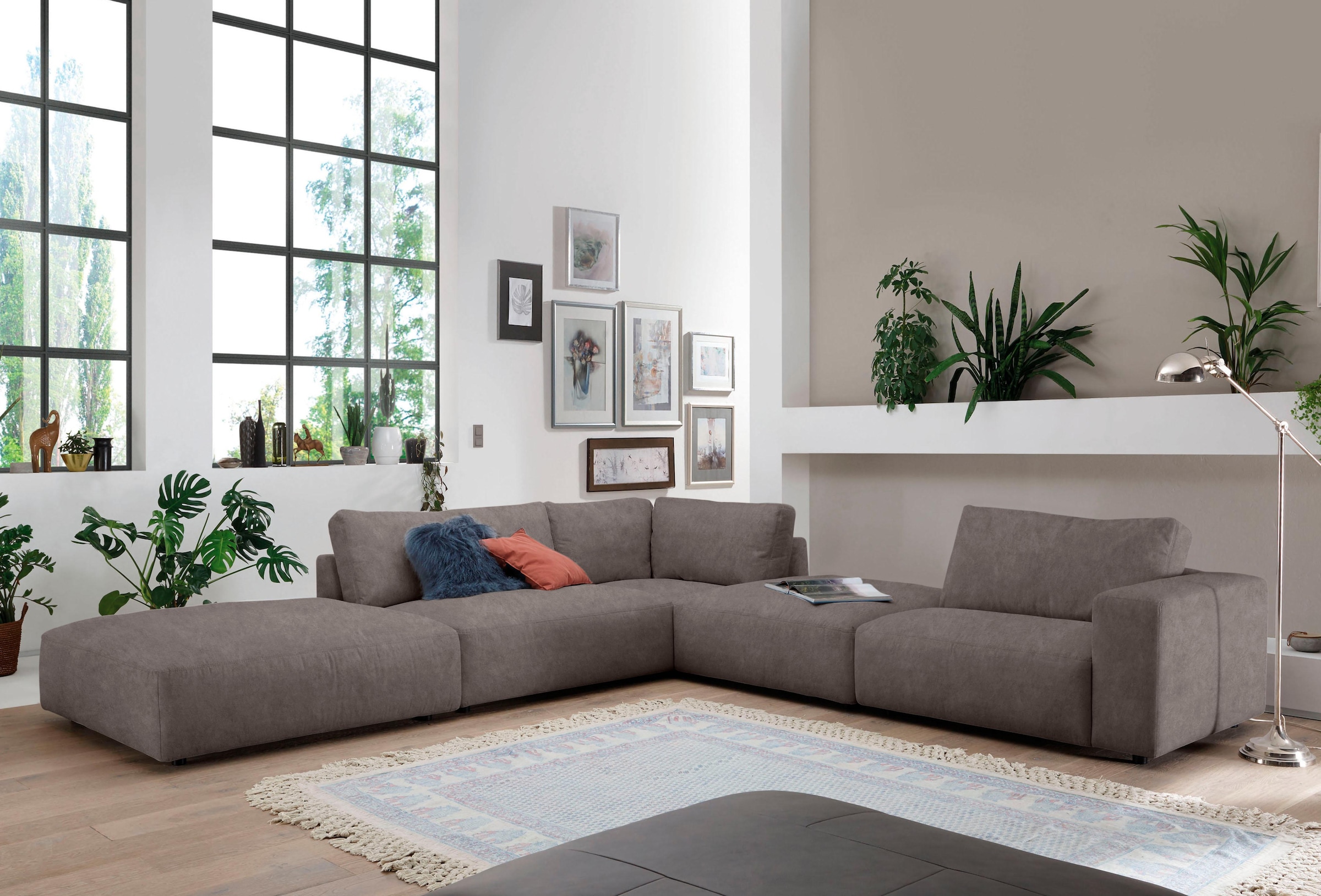 Musterring Ecksofa »LUCIA L-Form« in vielen Qualitäten und 4 verschieden Nähten