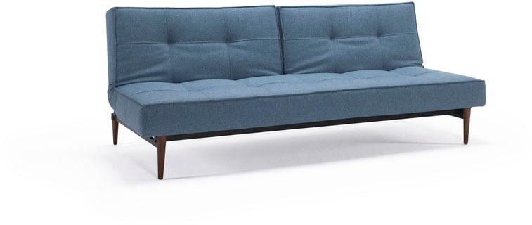 INNOVATION LIVING ™ Schlafsofa "Splitback bequem durch Federkern, Rückenlehne verstellbar,", mit dunklen Styletto Beinen