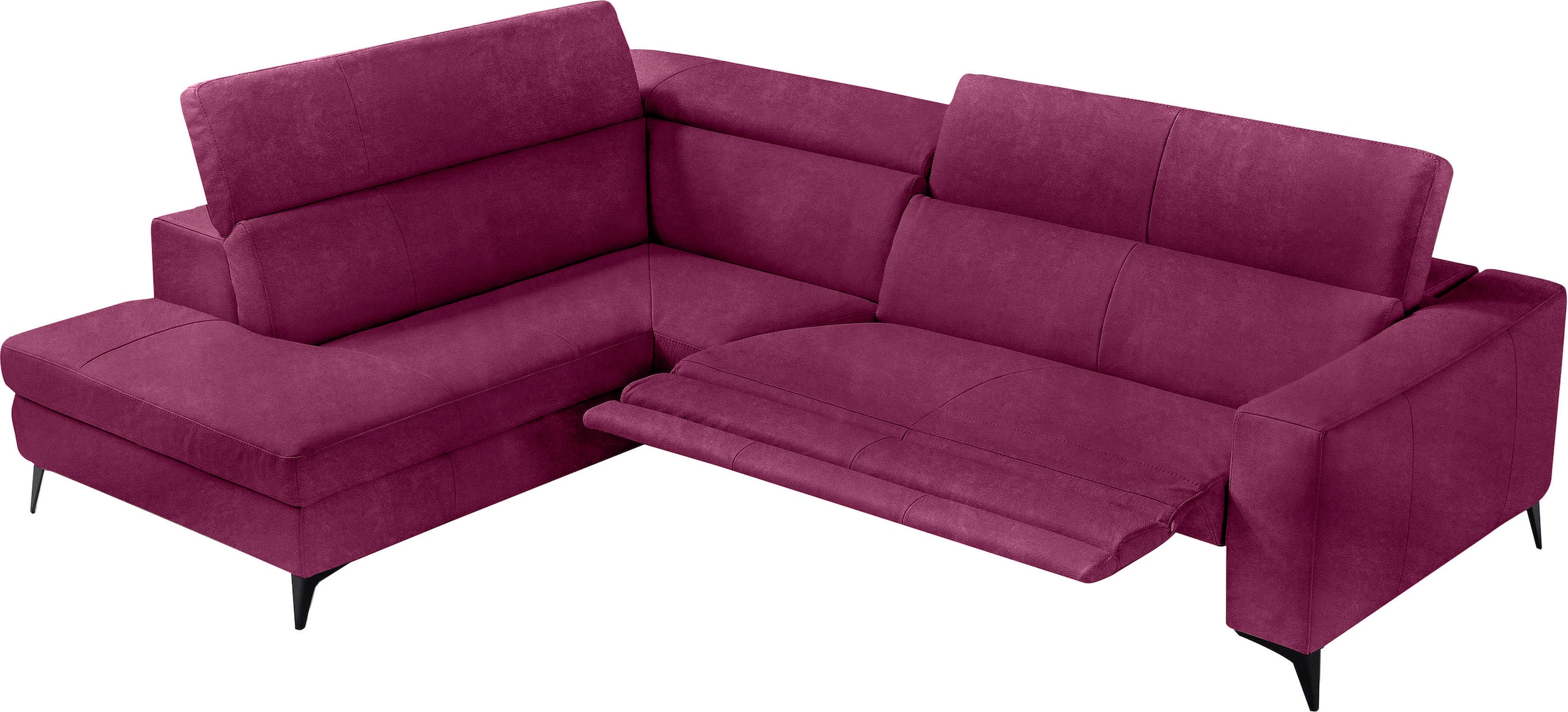 Egoitaliano Ecksofa "Edith, Designsofa mit hohem Sitzkomfort, L-Form", inkl günstig online kaufen