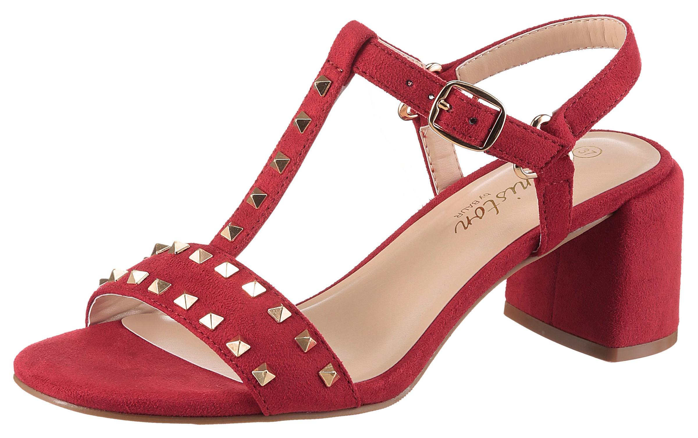 Aniston SHOES Riemchensandalette  Sommerschuh, Blockabsatz, Nietenverzierung - NEUE KOLLEKTION