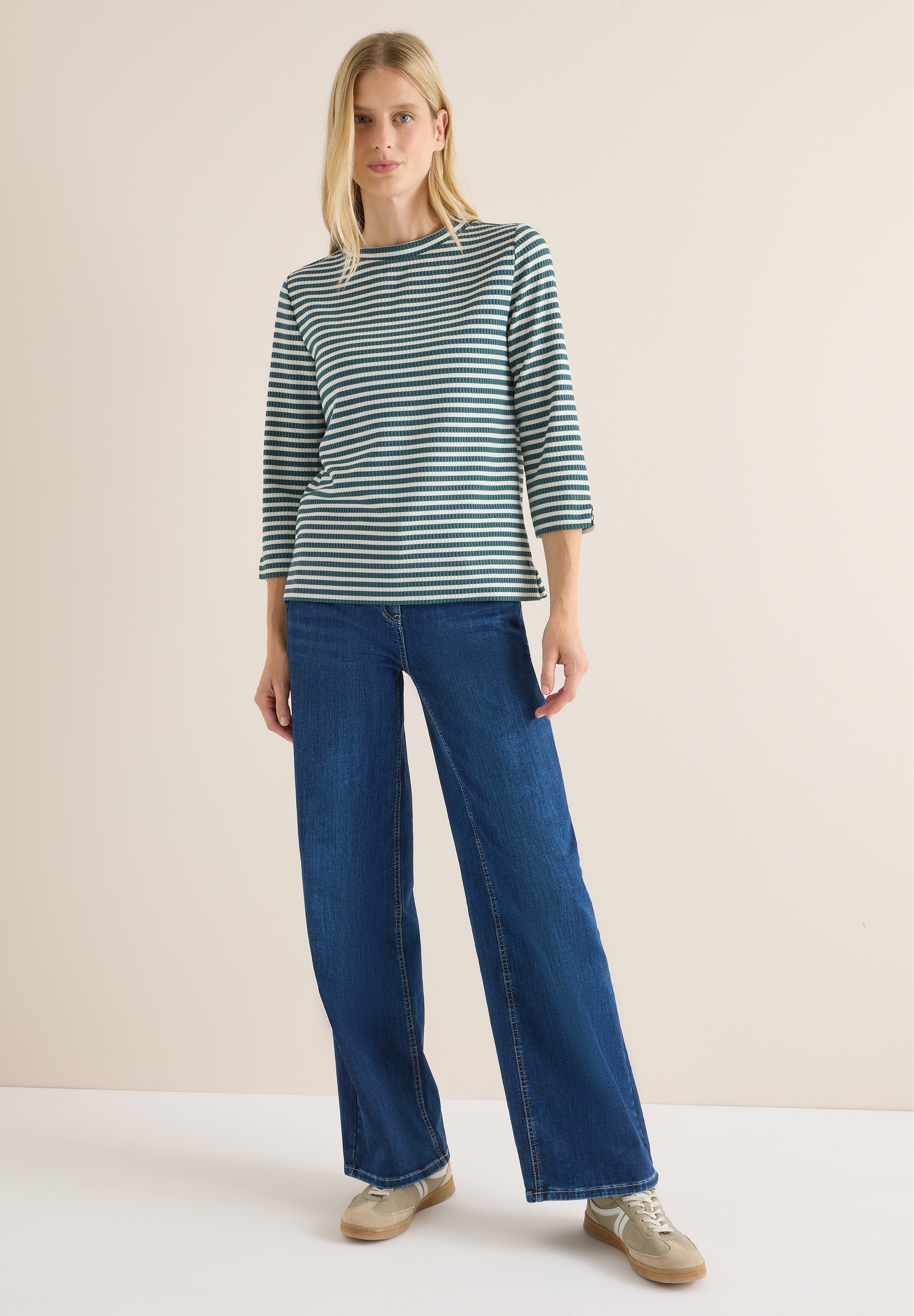 Cecil 3/4-Arm-Shirt, mit 3/4 Ärmeln