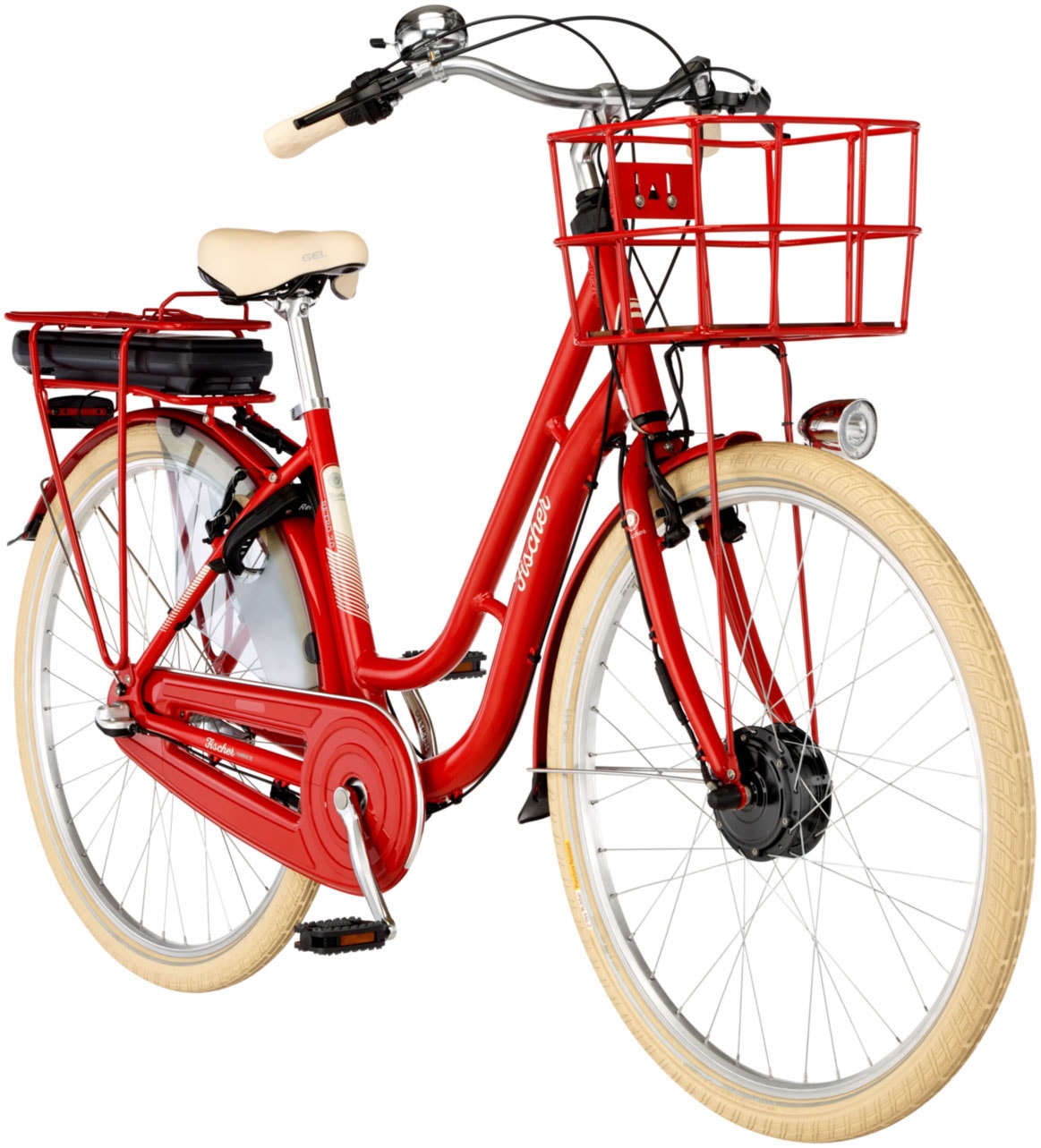 FISCHER Fahrrad E-Bike »CITA RETRO 2.0 418 48«, 3 Gang, Shimano, Shimano 3-Gang Nexus Nabenschaltung, (mit Akku-Ladegerät-mit Werkzeug), Pedelec, Elektrofahrrad für Damen u. Herren