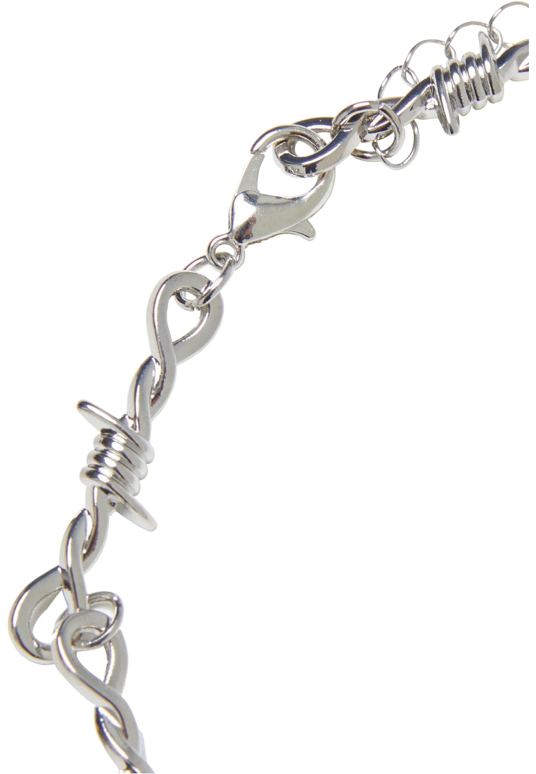 URBAN CLASSICS Edelstahlkette »Urban Classics Unisex Barbed Wire Necklace«