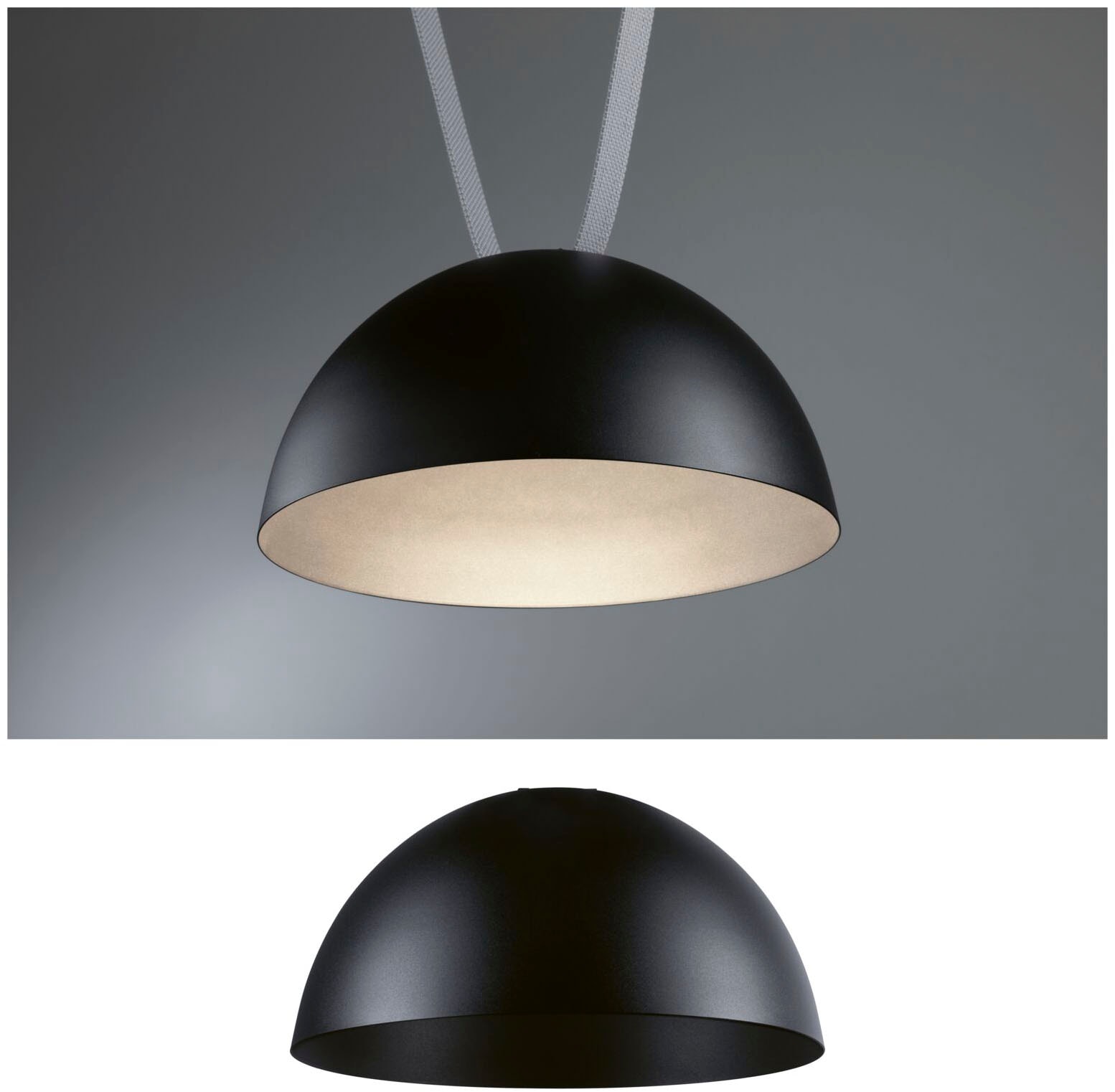 Paulmann Hängeleuchte »ULine Pendelleuchte Bol 300mm 12W Schwarz«, 1 flammig