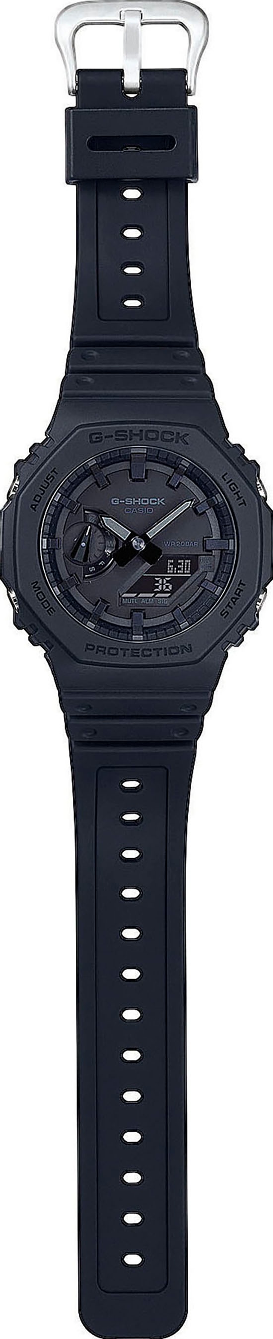 CASIO G-SHOCK Chronograph, Quarzuhr,Armbanduhr,Herrenuhr,digital, bis 20 bar wasserd.Resinarmband