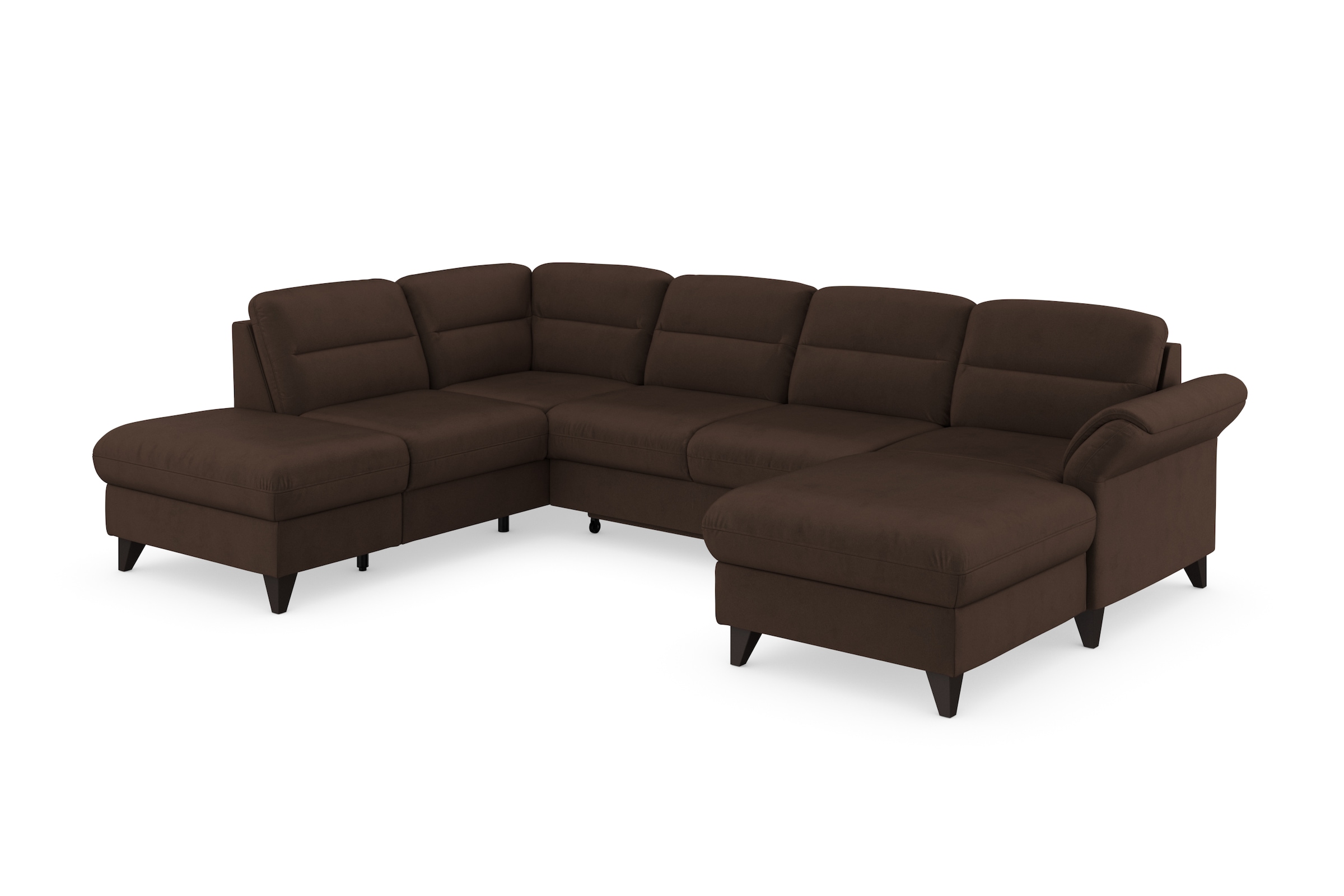 sit&more Wohnlandschaft »Mellum U-Form«, Federkern, wahlweise mit Bettfunktion, Stauraum und Armteilfunktion