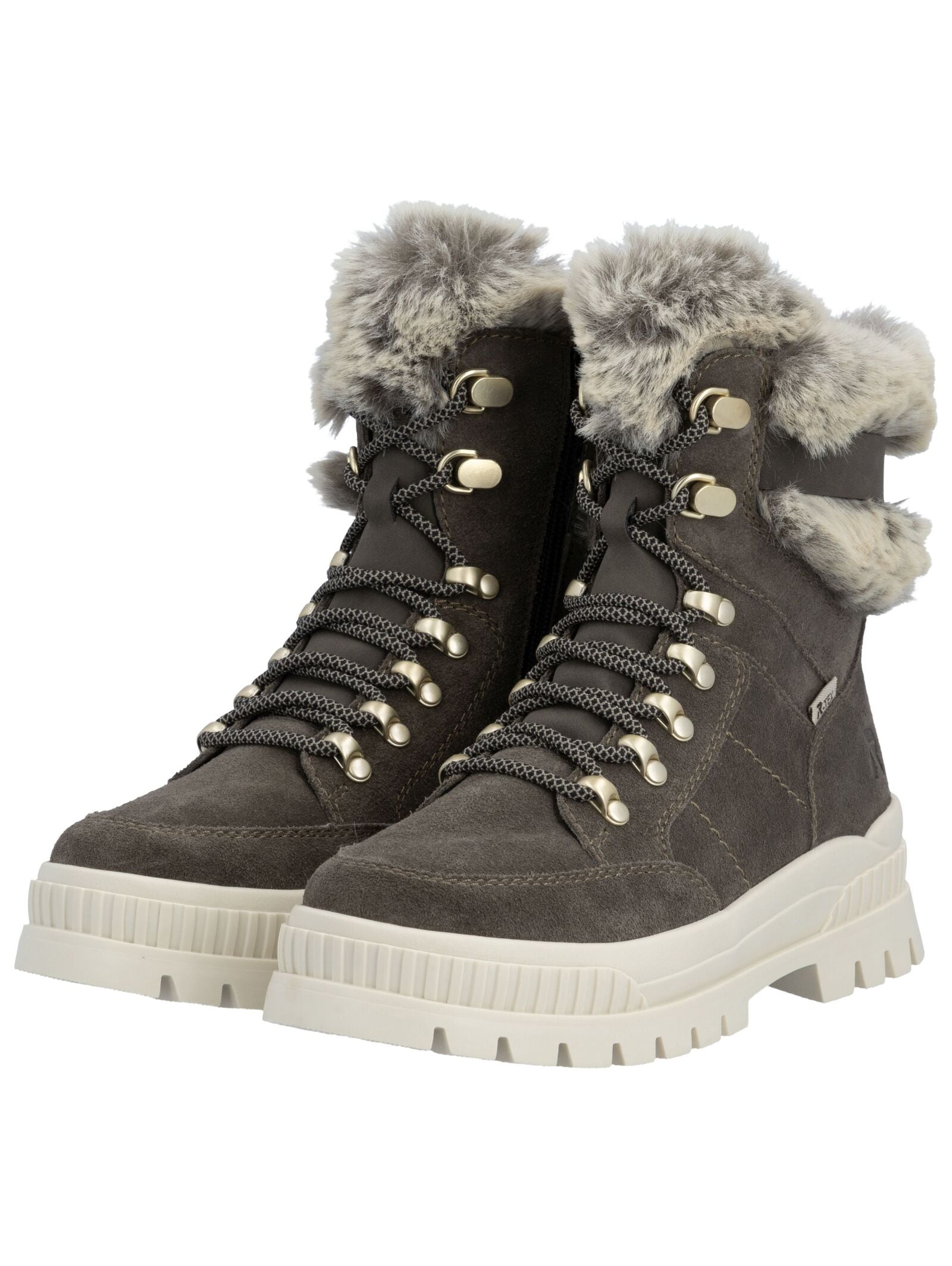 Rieker Schnürstiefelette »Rieker Stiefelette Veloursleder«