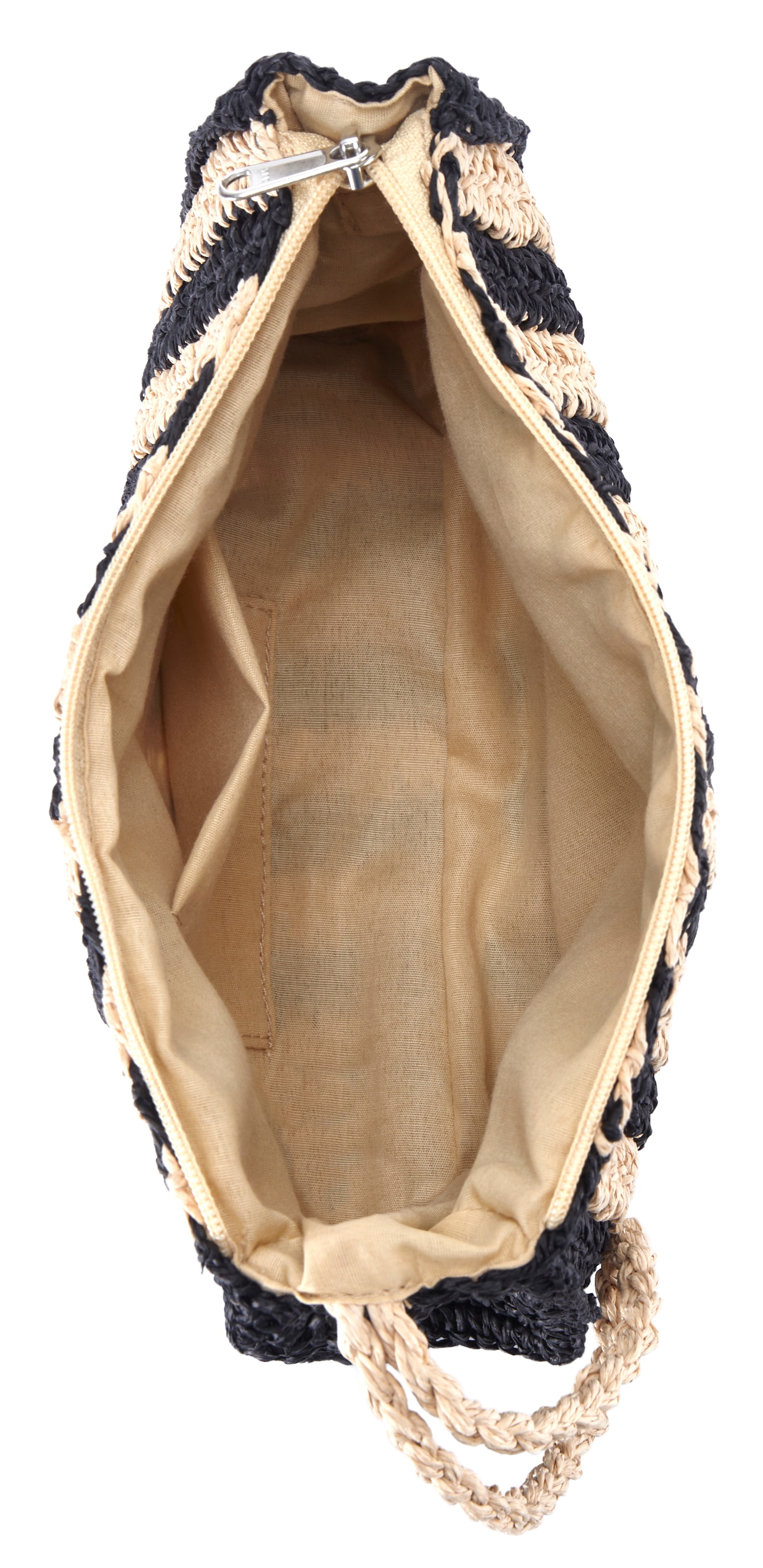 Vivance Clutch Abendtasche, Minibag, Handtasche, Strandtasche, Strohtasche