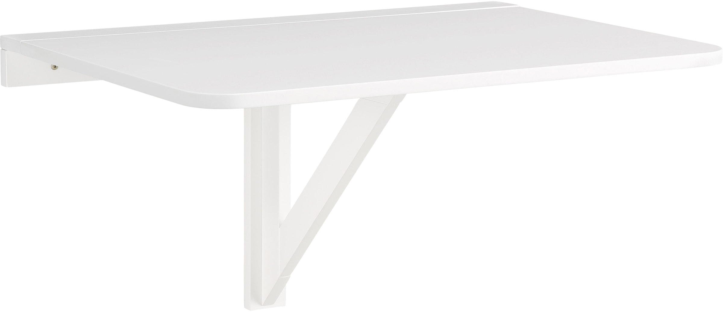 Klapptisch »Trend«, aus weiß lackiertem MDF Holz, platzsparend, Tischplattenstärke 1,8 cm