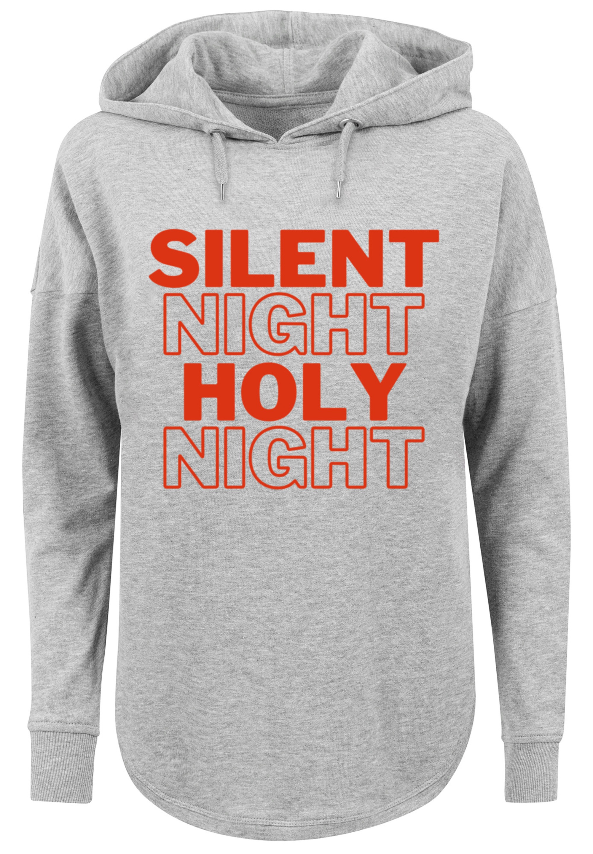 F4NT4STIC Kapuzenpullover »Silent Night Holy Night Weihnachten«, Print