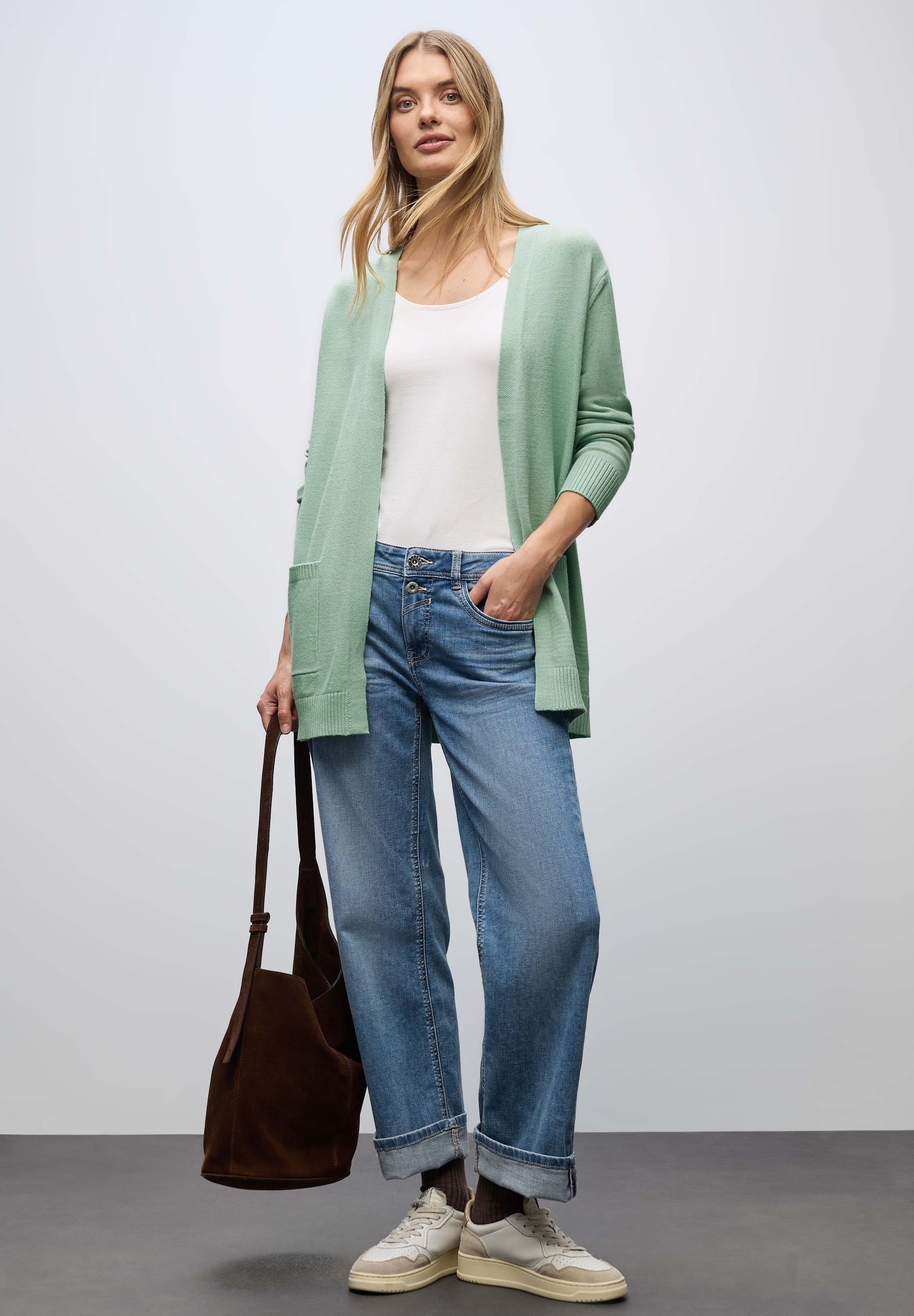 STREET ONE Cardigan, ohne Verschluss, offen