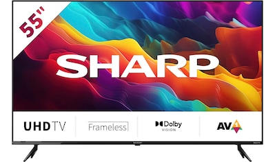 LED-Fernseher »4T-C55FJx«, 139 cm/55 Zoll, 4K Ultra HD, Smart-TV, Roku TV nur in...