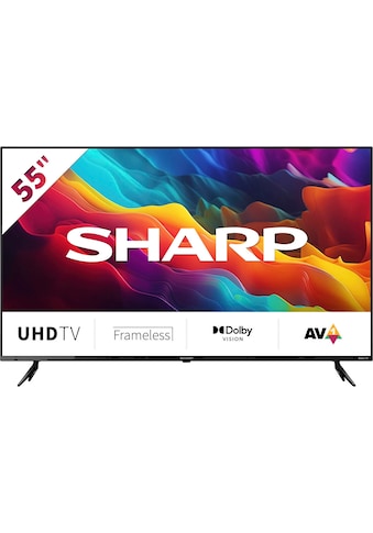 LED-Fernseher »4T-C55FJx«, 139 cm/55 Zoll, 4K Ultra HD, Smart-TV, Roku TV nur in...