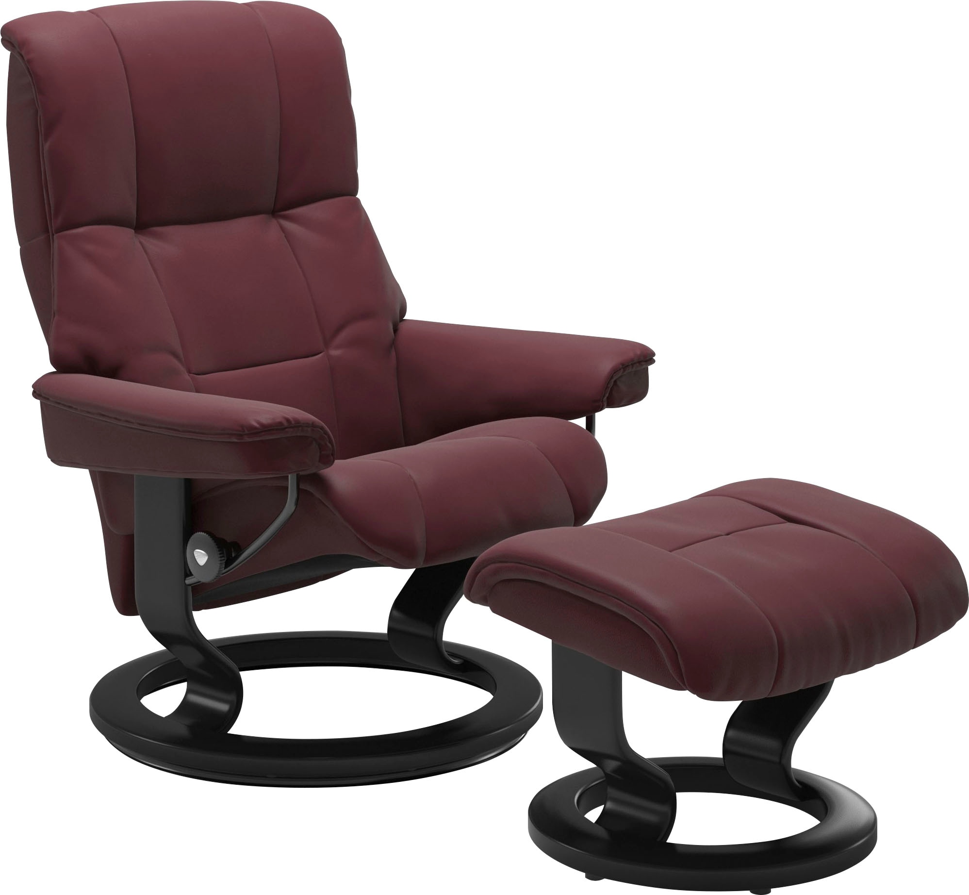 Stressless Relaxsessel "Mayfair" Relaxsessel mit Hocker, mit Hocker, mit Classic Base, Größe S, M & L, Gestell Schwarz