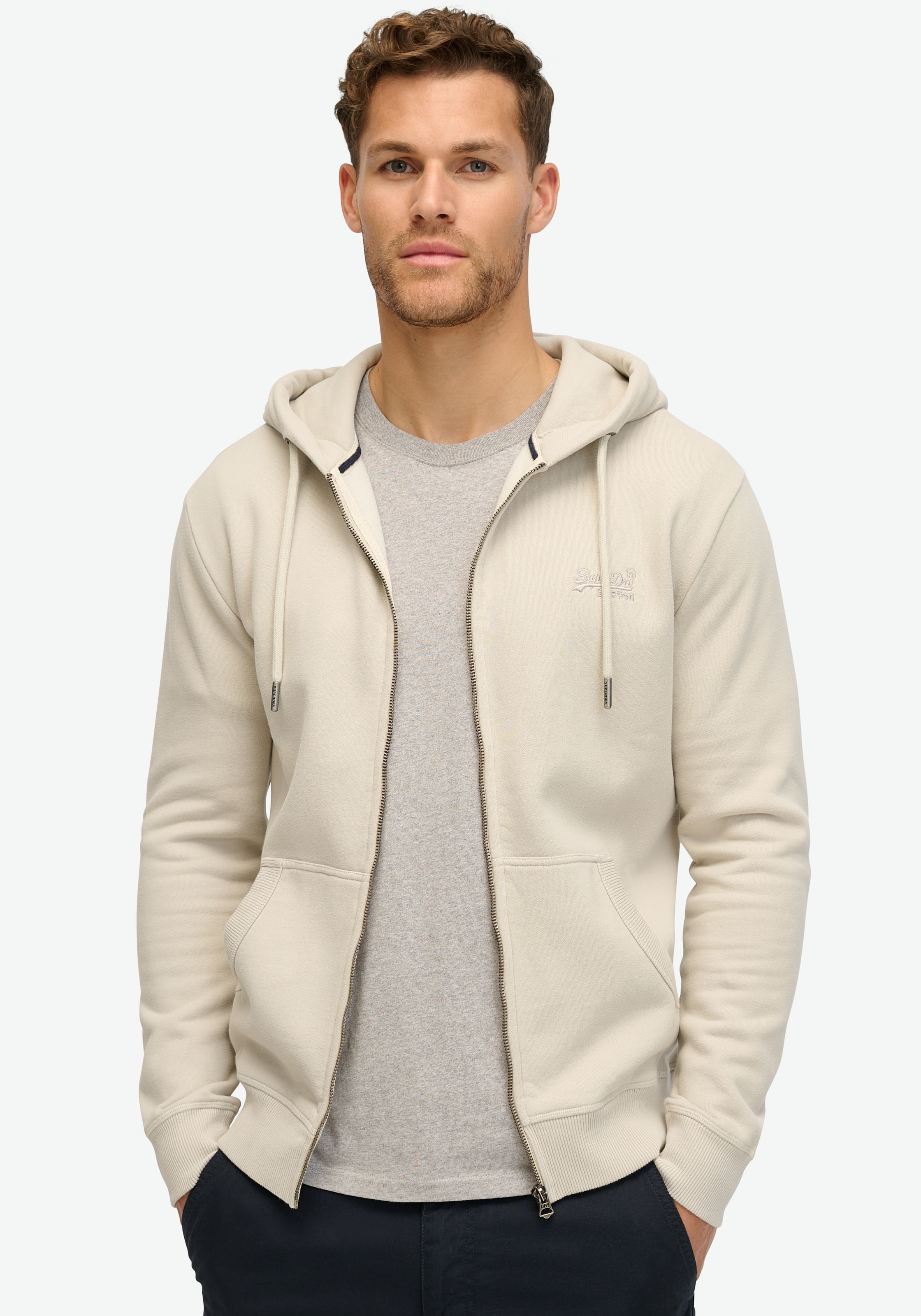 Superdry Kapuzensweatjacke "ESSENTIAL LOGO ZIP HOODIE" günstig online kaufen