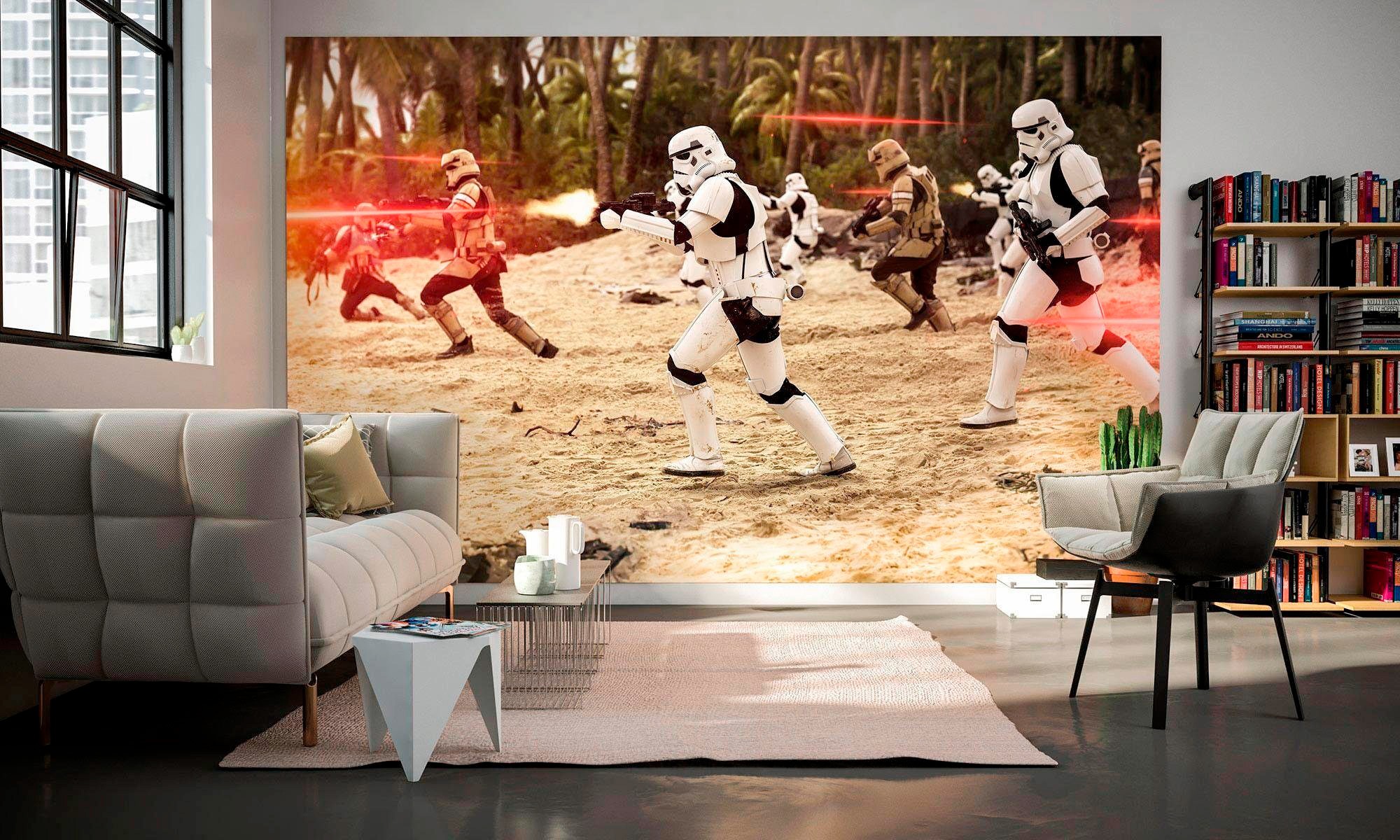 Komar Vliestapete »Digitaldruck Vlies - Star Wars Imperial Strike - Größe 400 x 250 cm«, bedruckt, Kinderzimmer
