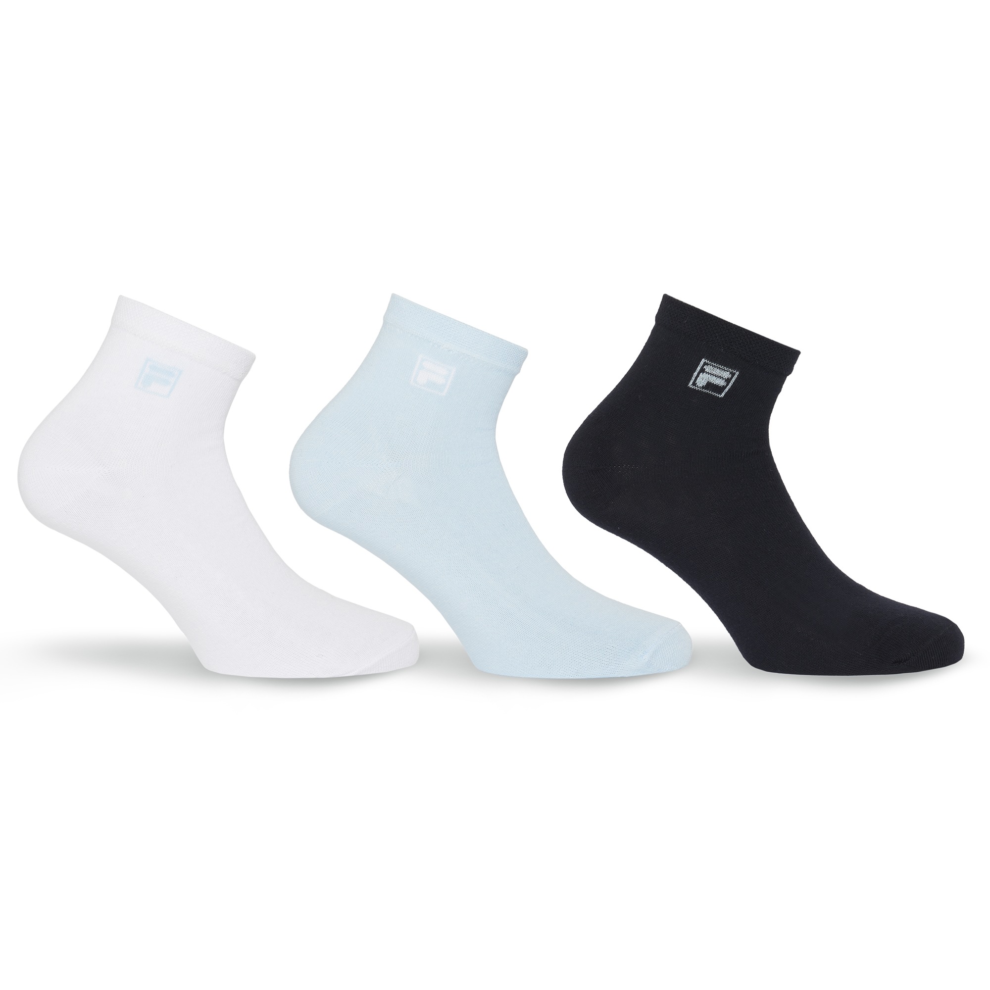 Fila Kurzsocken "UNISEX QUARTER PLAIN SOCKS" 3 Stk. tlg. mit eingestrickem günstig online kaufen
