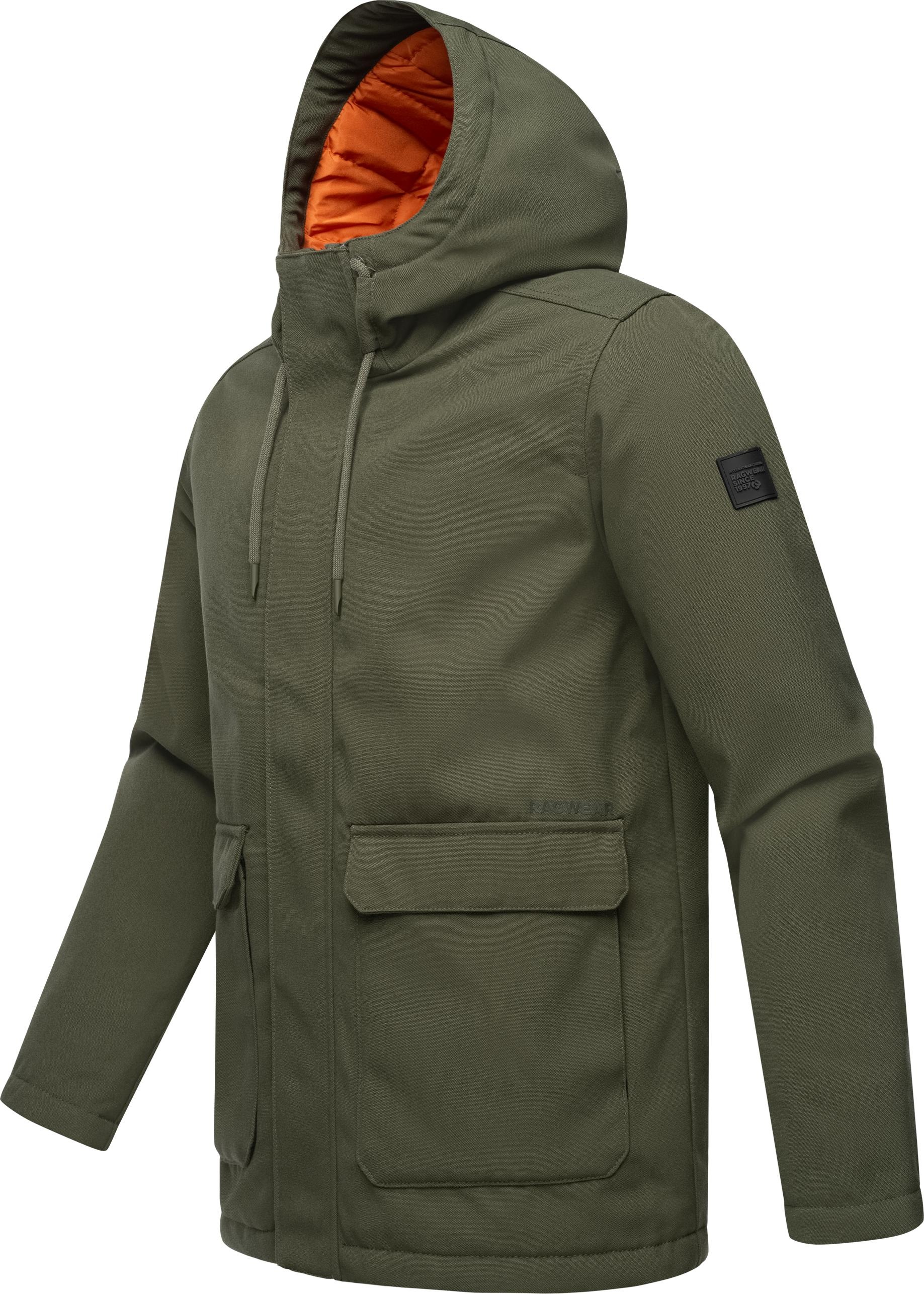 Ragwear Winterjacke »Mr Them«, mit Kapuze, stylische Herren Outdoorjacke mit großer Kapuze