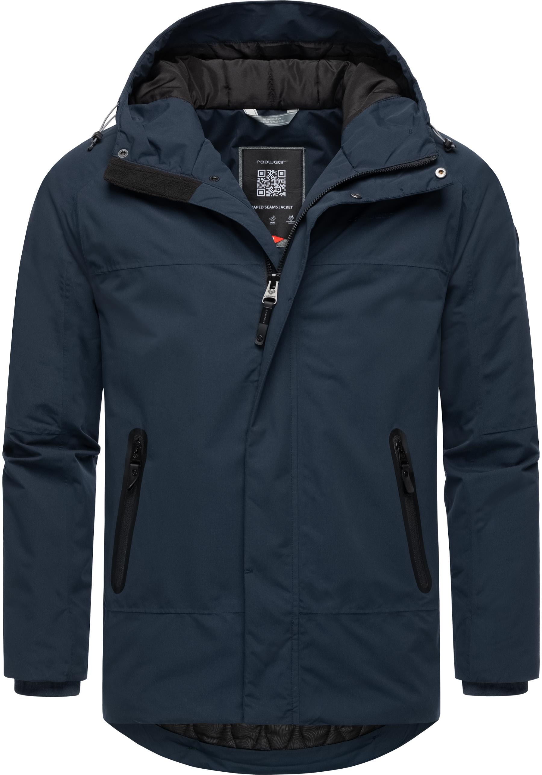 Ragwear Winterjacke »Hatar«, mit Kapuze, Wasserdichte Herren Outdoorjacke mit großer Kapuze