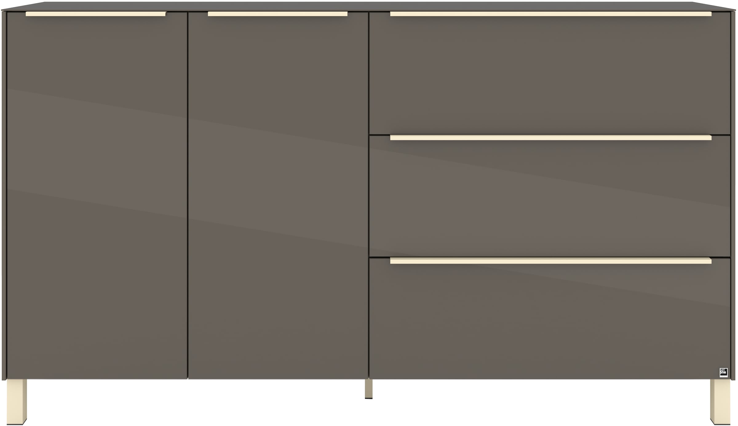 set one by Musterring Sideboard »Reno« 1 Stk. tlg. Mit Vierkantfuß in diversen Farben, 106 cm Höhe & Farbauswahl