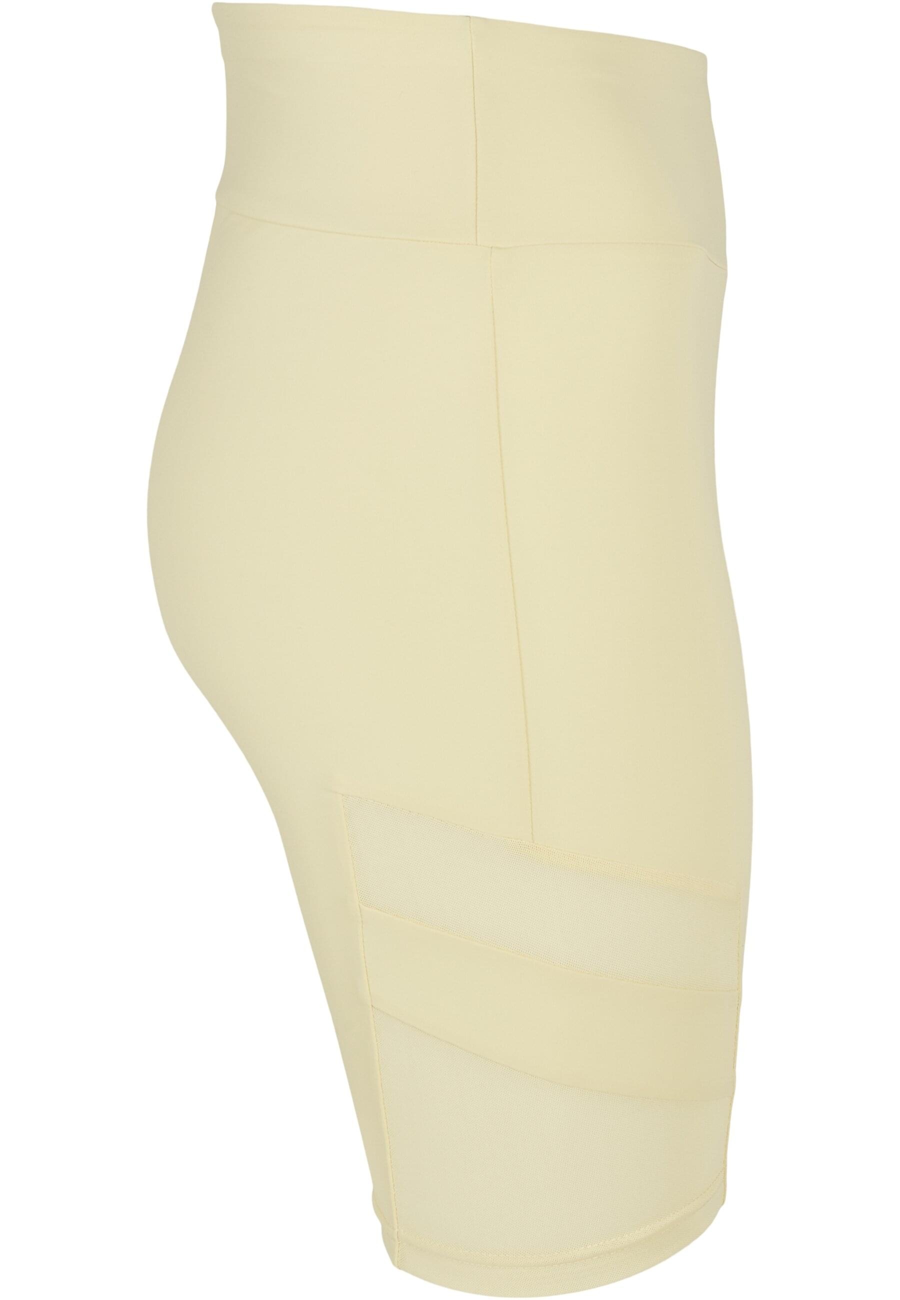 URBAN CLASSICS Stoffhose »Urban Classics Damen Ladies High Waist Tech Mesh Cycle Shorts«, (1 tlg.)