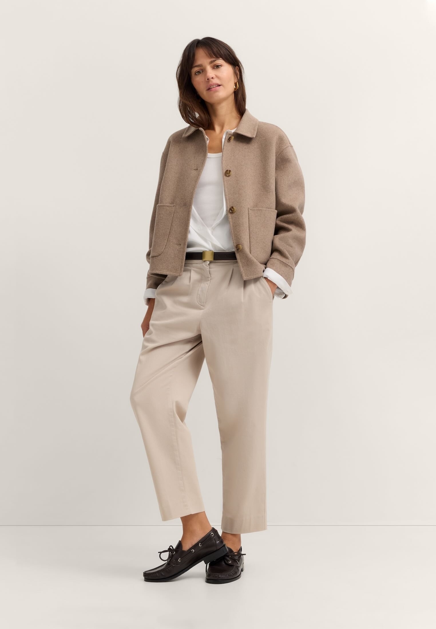 bugatti Kurzjacke »Regular Fit« im Overshirt-Stil mit Wollmix