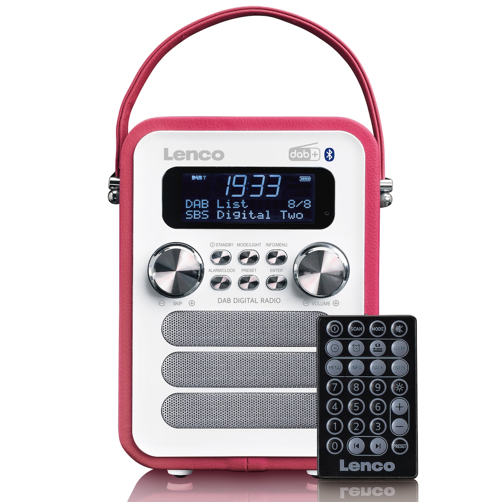 Lenco Digitalradio (DAB+) »PDR-051«, (Bluetooth FM-Tuner mit RDS-Digitalradio (DAB+) 4 W)