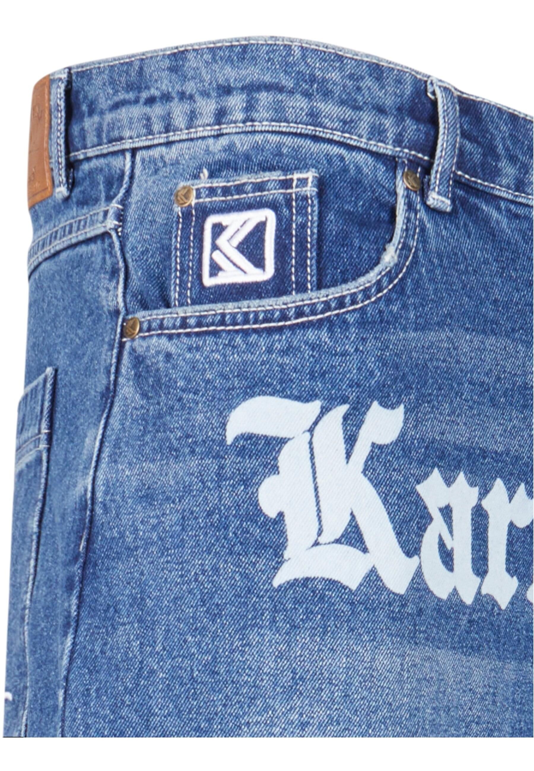 Thumbnail - Karl Kani Shorts "Karl Kani Herren Karl Kani OG Old English Denim Shorts"