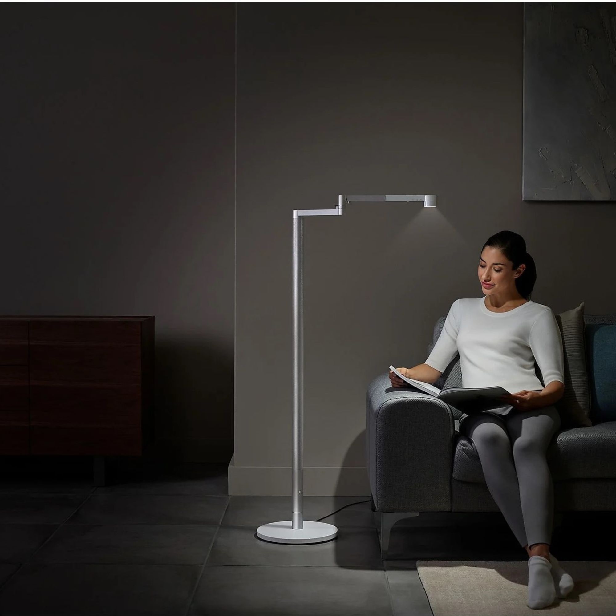 DYSON LED Stehlampe »Solarcycle Morph™, dimmbar, Weiß /Silber« LED-Board das passende Licht für jede Tageszeit
