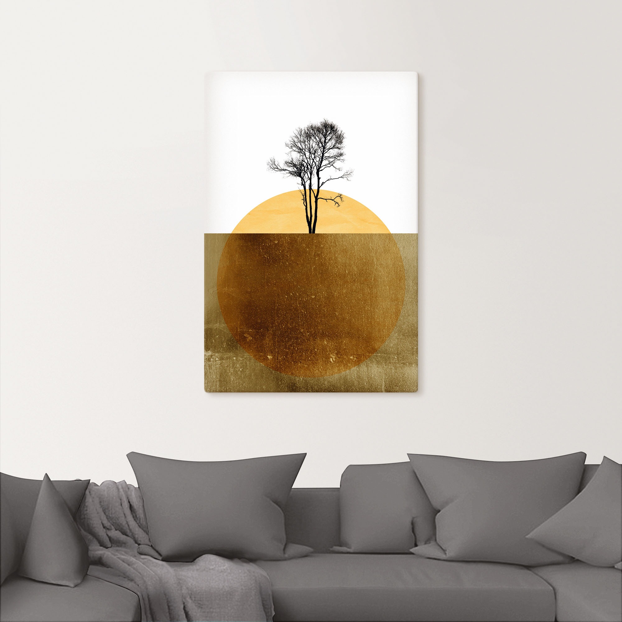 Thumbnail - Artland Wandbild "Goldener Ozean", Meer Bilder, (1 St.), als Alubild, Outdoorbild, Leinwandbild, Poster in verschied. Gr...