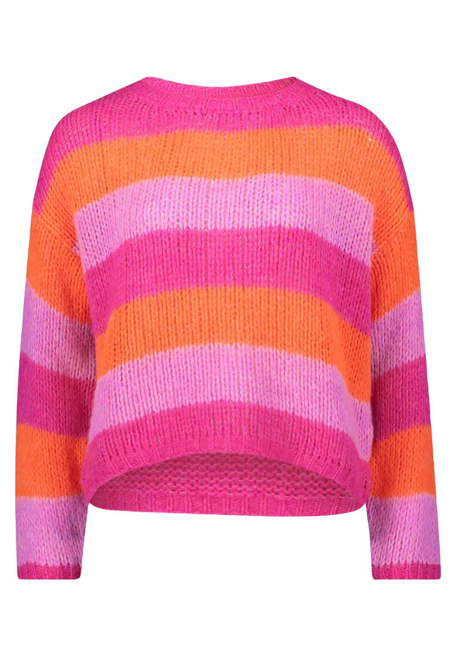 Cartoon Strickpullover »Cartoon Strickpullover mit Blockstreifen«, (1 tlg.), Color Blocking