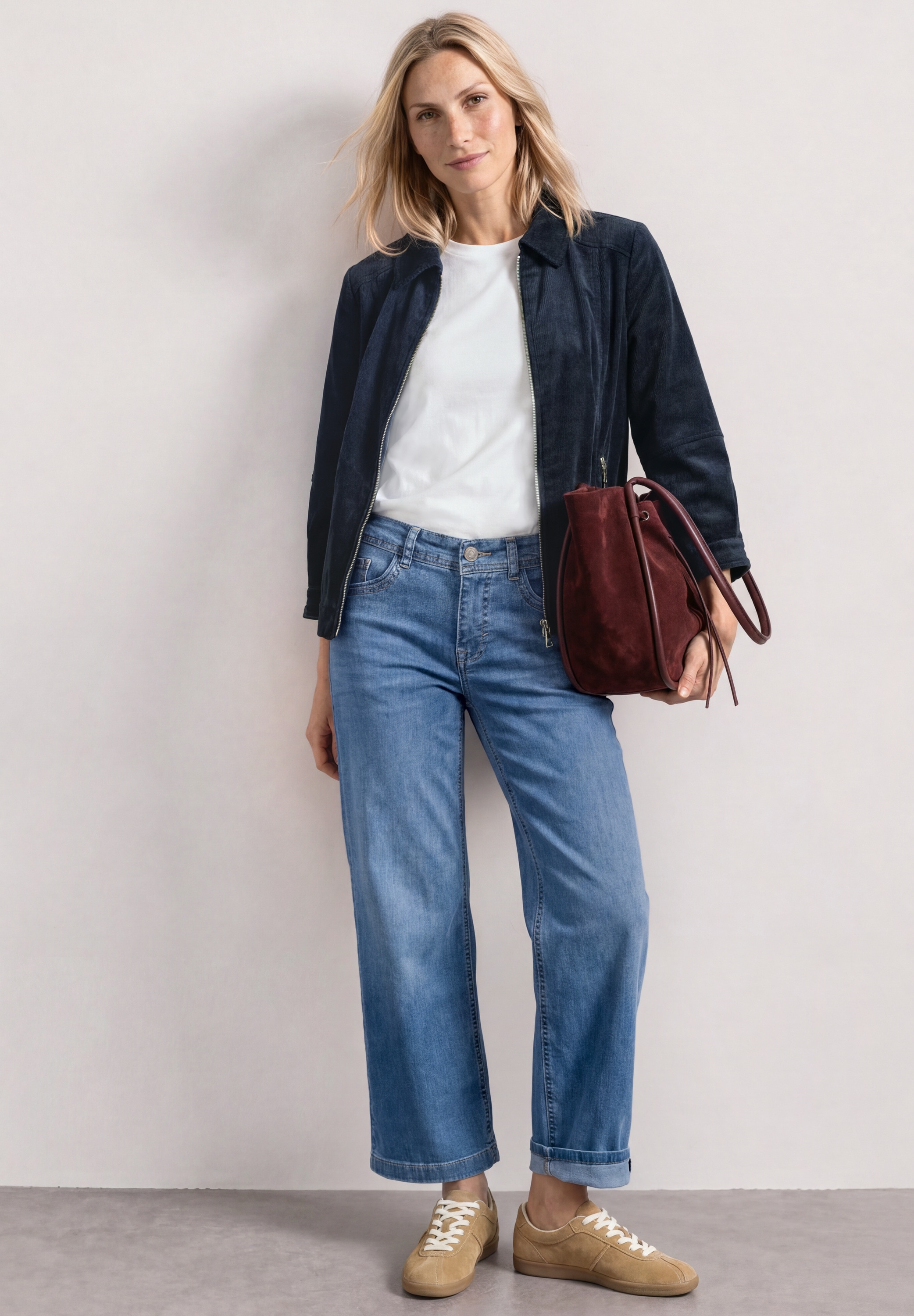 STREET ONE Cordjacke ohne Kapuze in Cord-Optik