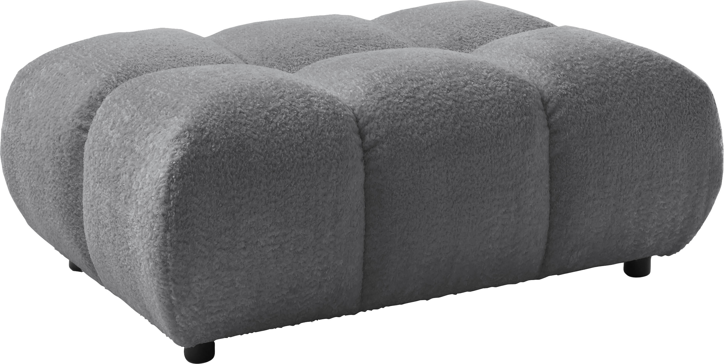 Home affaire Polsterhocker "Cozy Bubble, mit eleganter Steppung, weich gepolstert, 108x73 cm" 1 Stk. tlg. passend zum Sofa und dem drehbaren Sessel der Graceland-Serie
