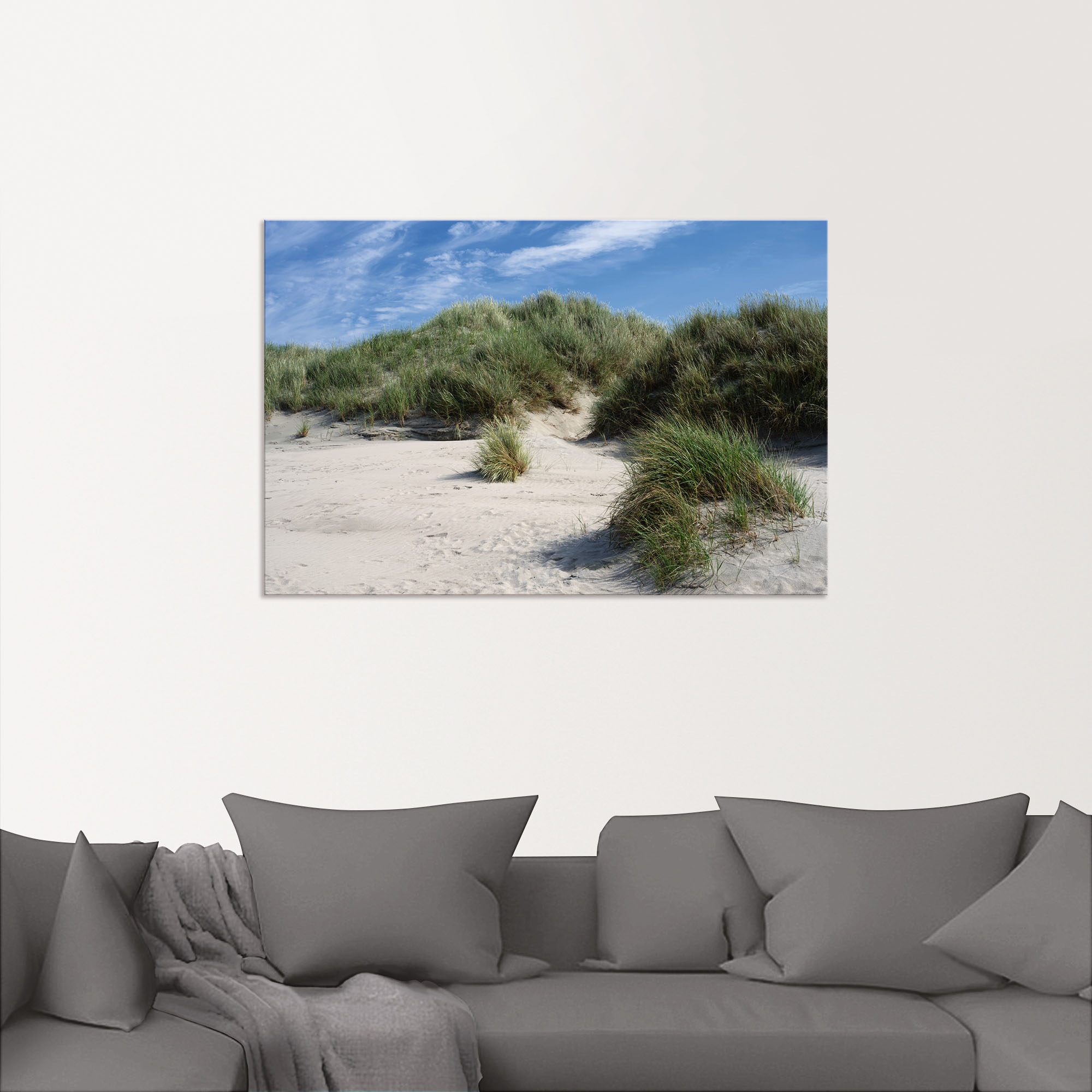 Artland Wandbild »Dünenlandschaft auf Baltrum«, Strandbilder, (1 St.), als Alubild, Leinwandbild, Wandaufkleber oder Poster in versch. Größen