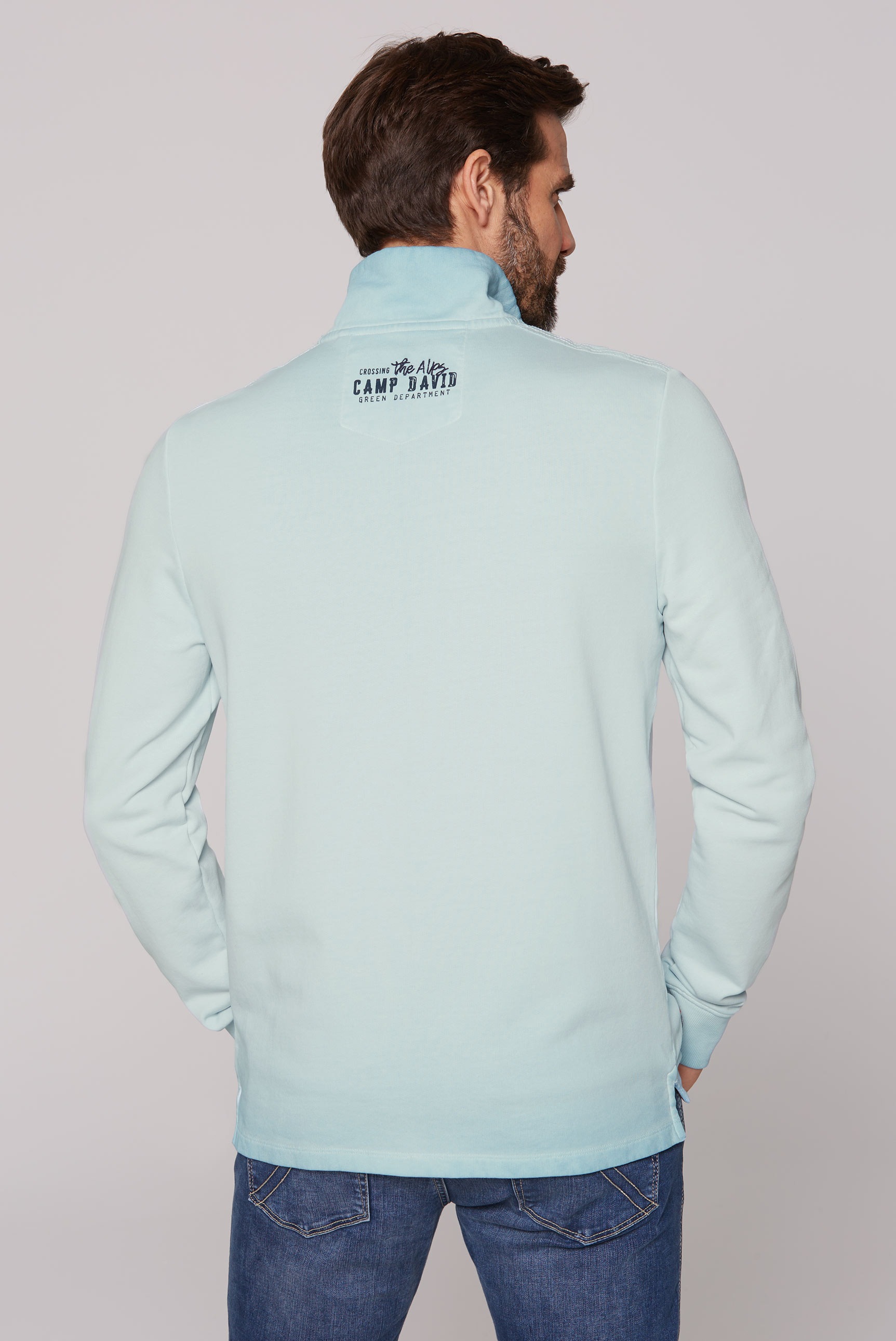 CAMP DAVID Sweater, aus Baumwolle