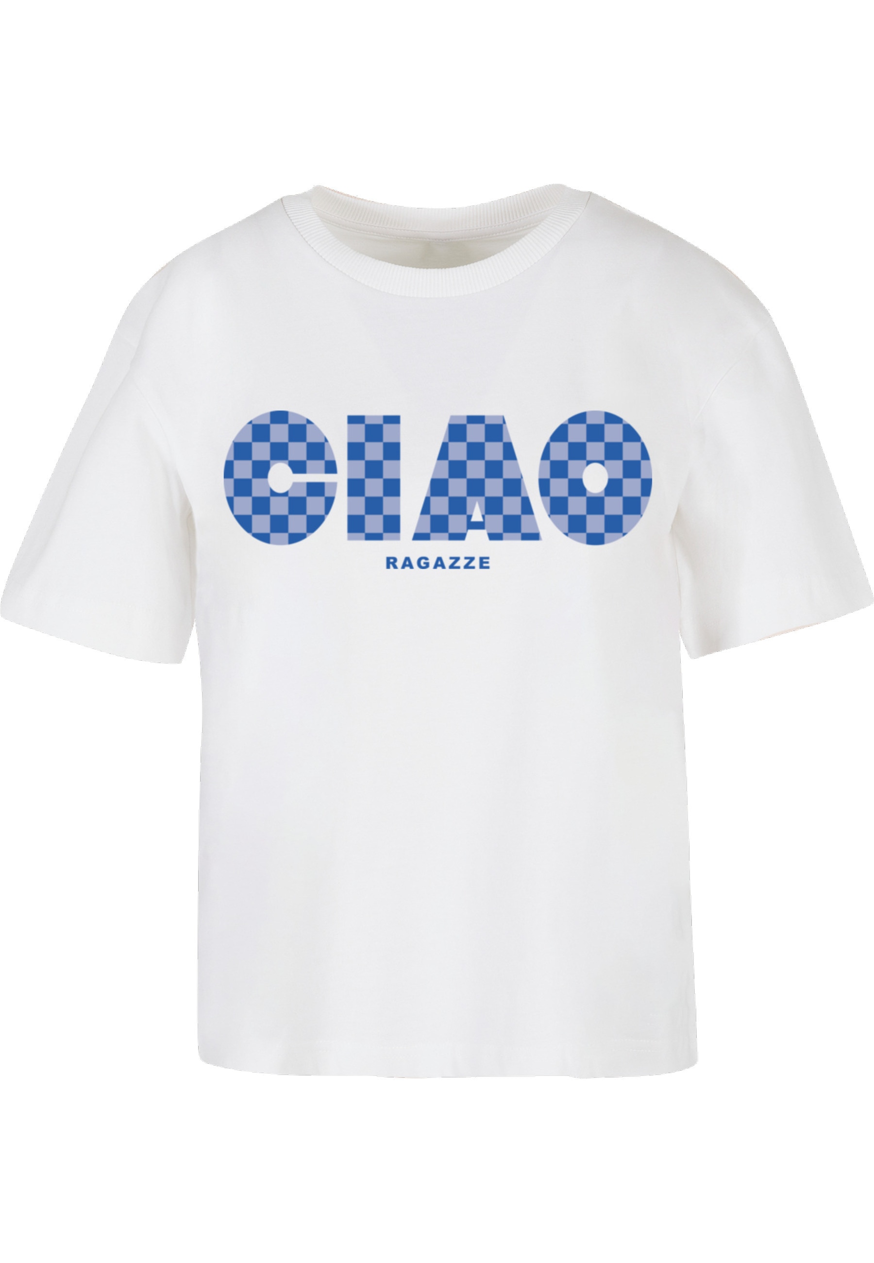 Miss Tee T-Shirt "Miss Tee Damen Ciao Ragazze Tee" 1 Stk. günstig online kaufen