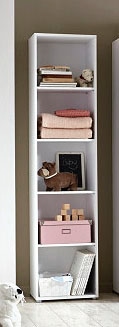 BMG Möbel Babyzimmer-Komplettset »Luis«, (Set, 7 tlg., Bett + Wickelkommode + 2-trg. Schrank + Standregal + Unterstellregal), Bett + Wickelkommode + 2-trg. Schrank + Standregal + Unterstellregal