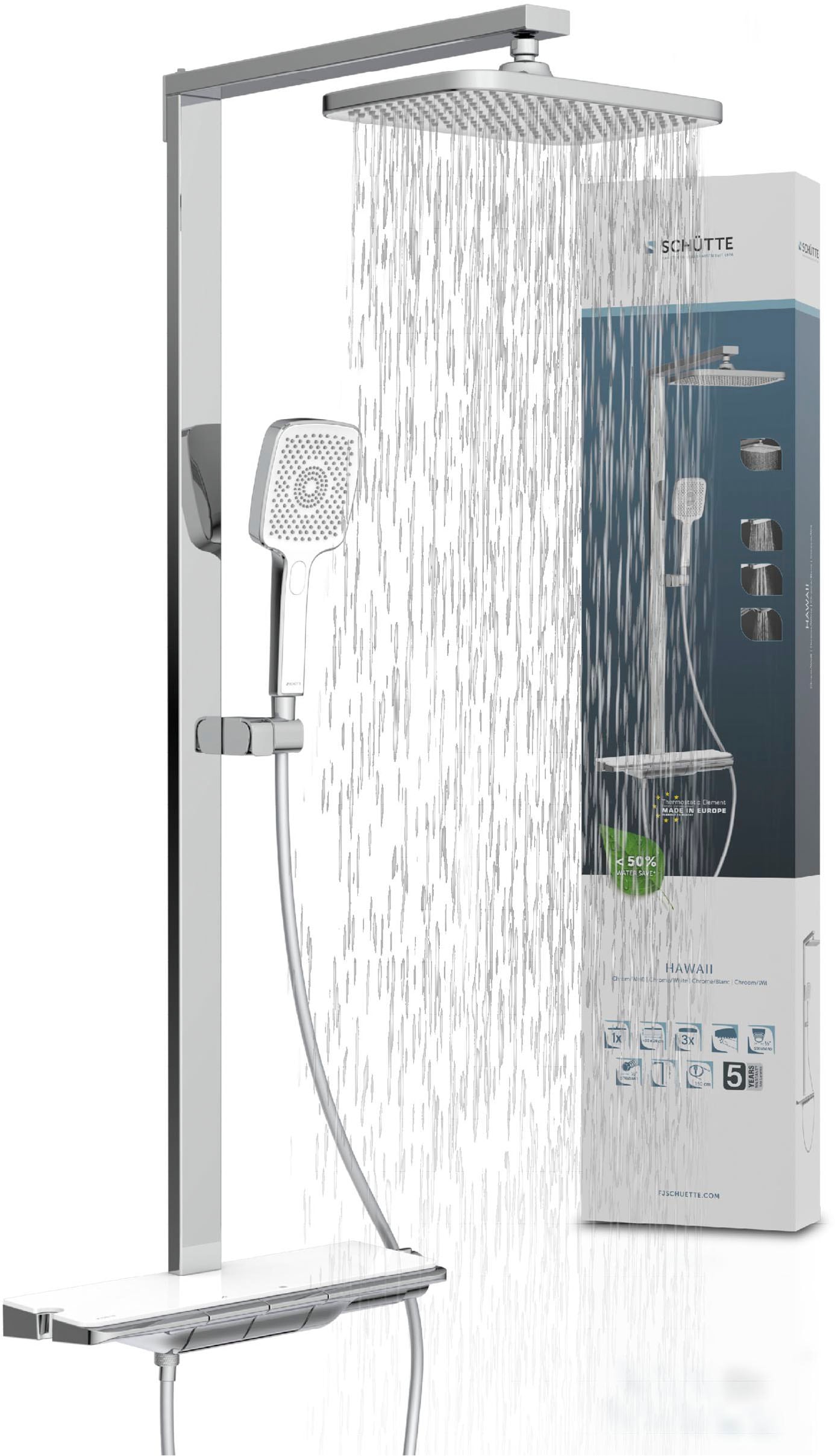 Schütte Duschsystem "HAWAII Überkopfbrause-Set" Komplett-Set, Inkl. Montage günstig online kaufen