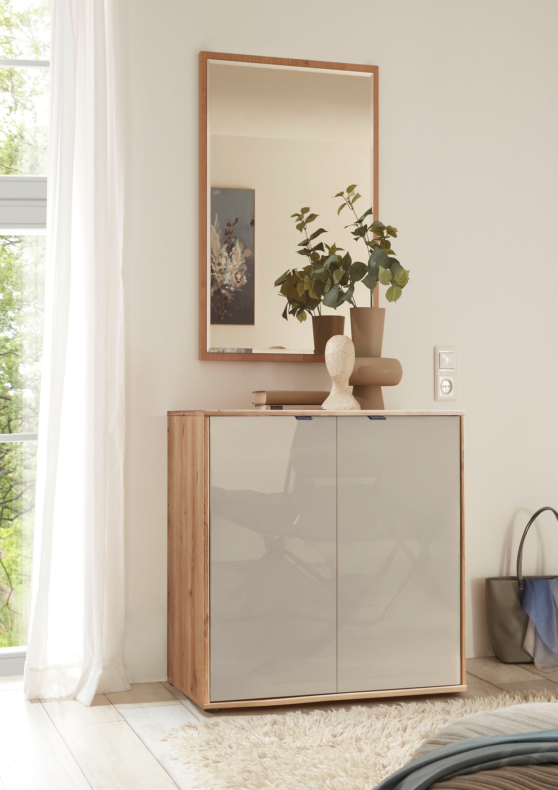 WIEMANN Kommode "Cardiff Sideboard, Wäscheschrank, teilmassiv Bianco-Eiche, günstig online kaufen
