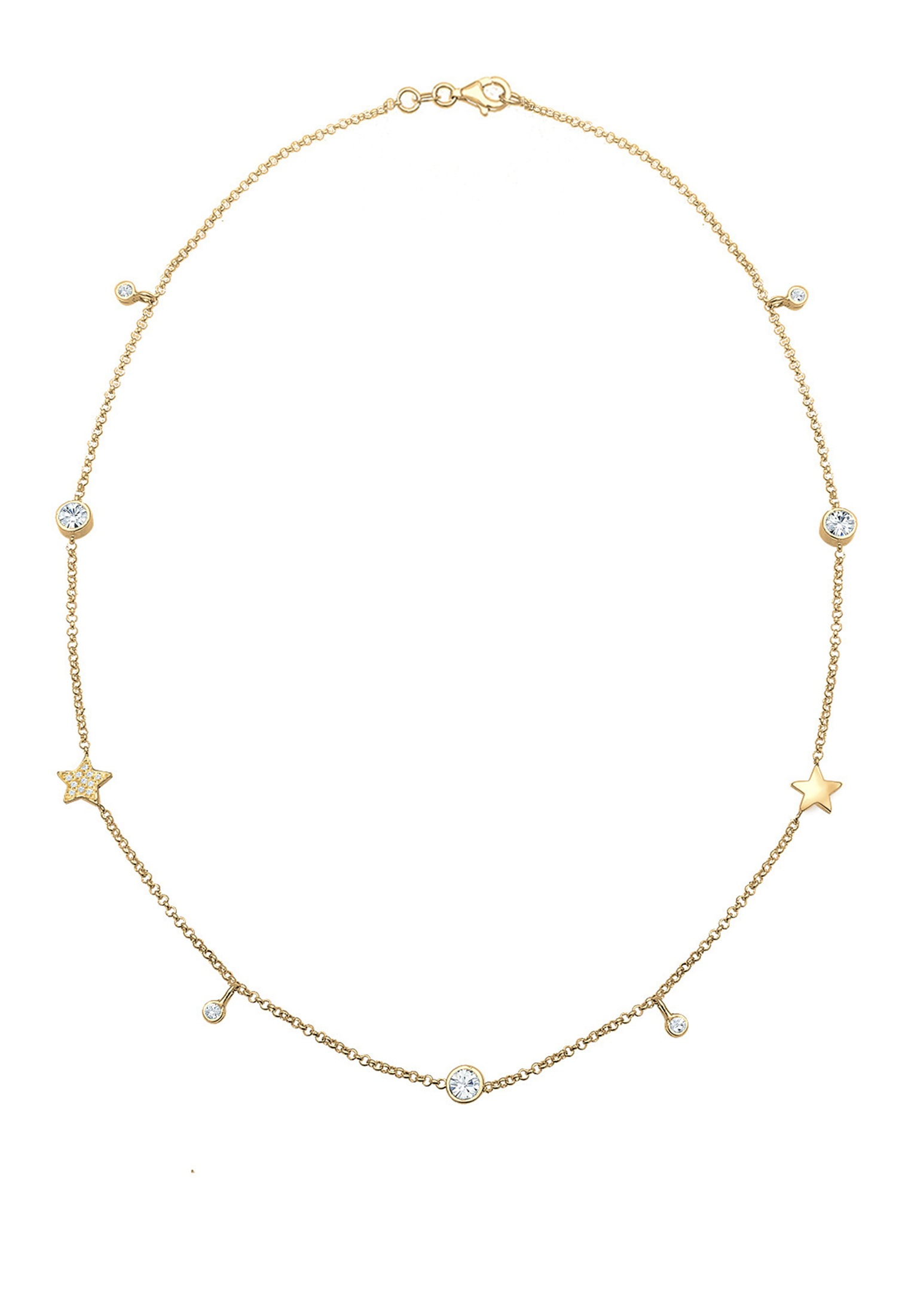 Elli Collierkettchen »Solitär Sterne 925 Silber, mit Kristallen von Swarovski®«