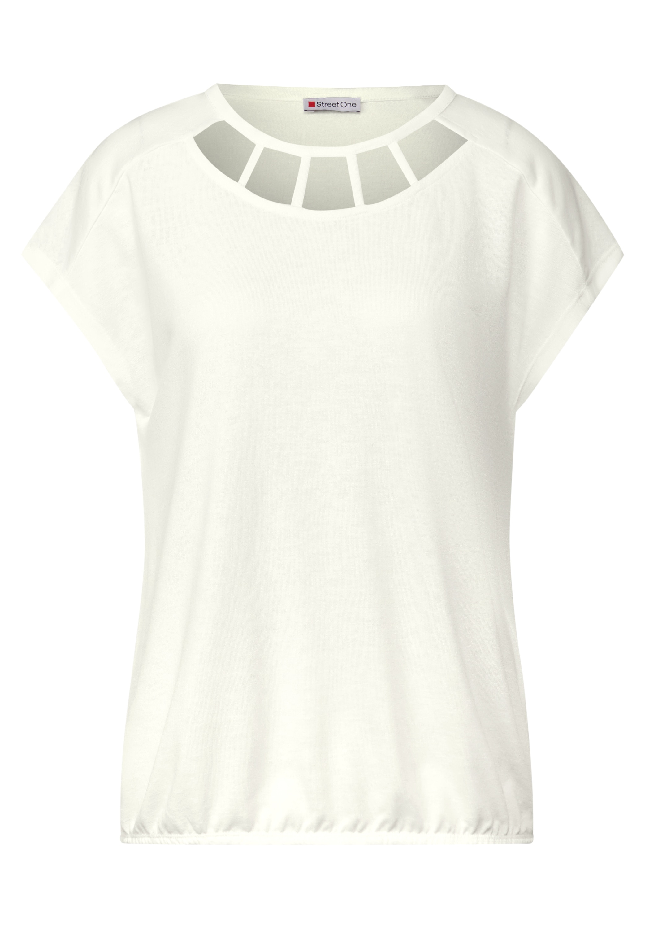 STREET ONE T-Shirt, aus elastischem Materialmix
