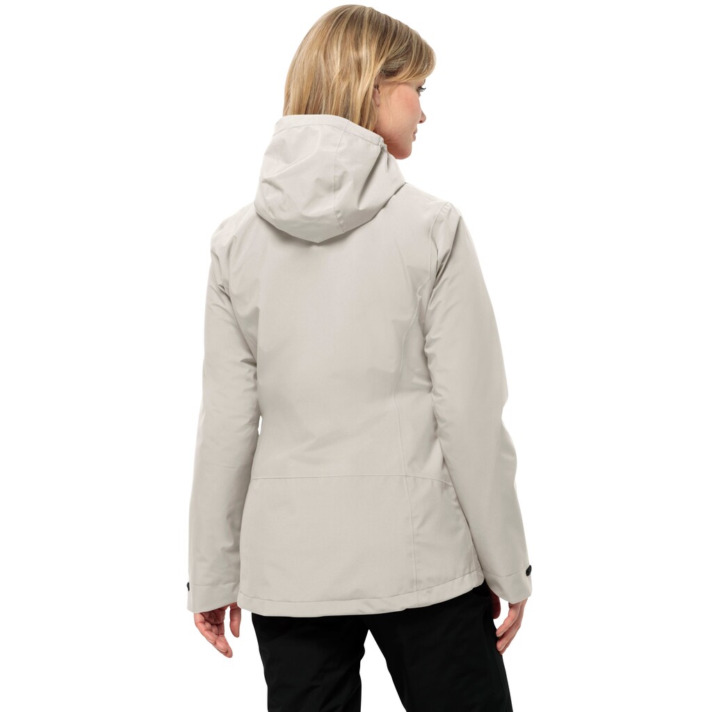 Jack Wolfskin Funktionsjacke »MOONRISE 3IN1 JKT W«, mit Kapuze, mit wasserabweisenden Reißverschlüssen