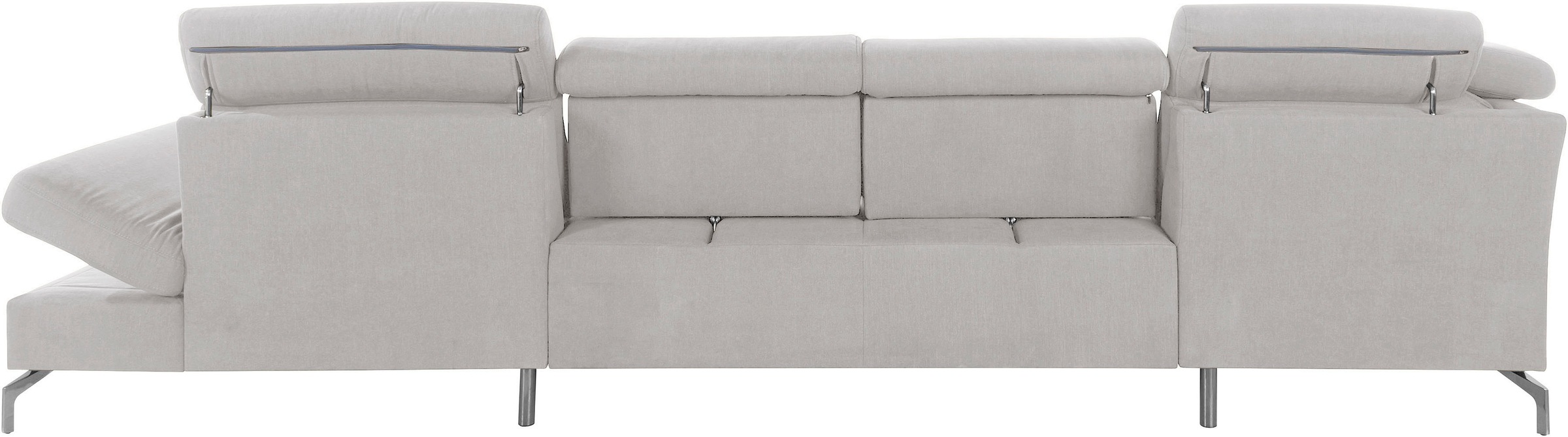 sit&more Wohnlandschaft »Brisbane U-Form«, Fußhöhe 15 cm, inklusive Sitztiefen-, Armteil- und Kopfteilverstellung