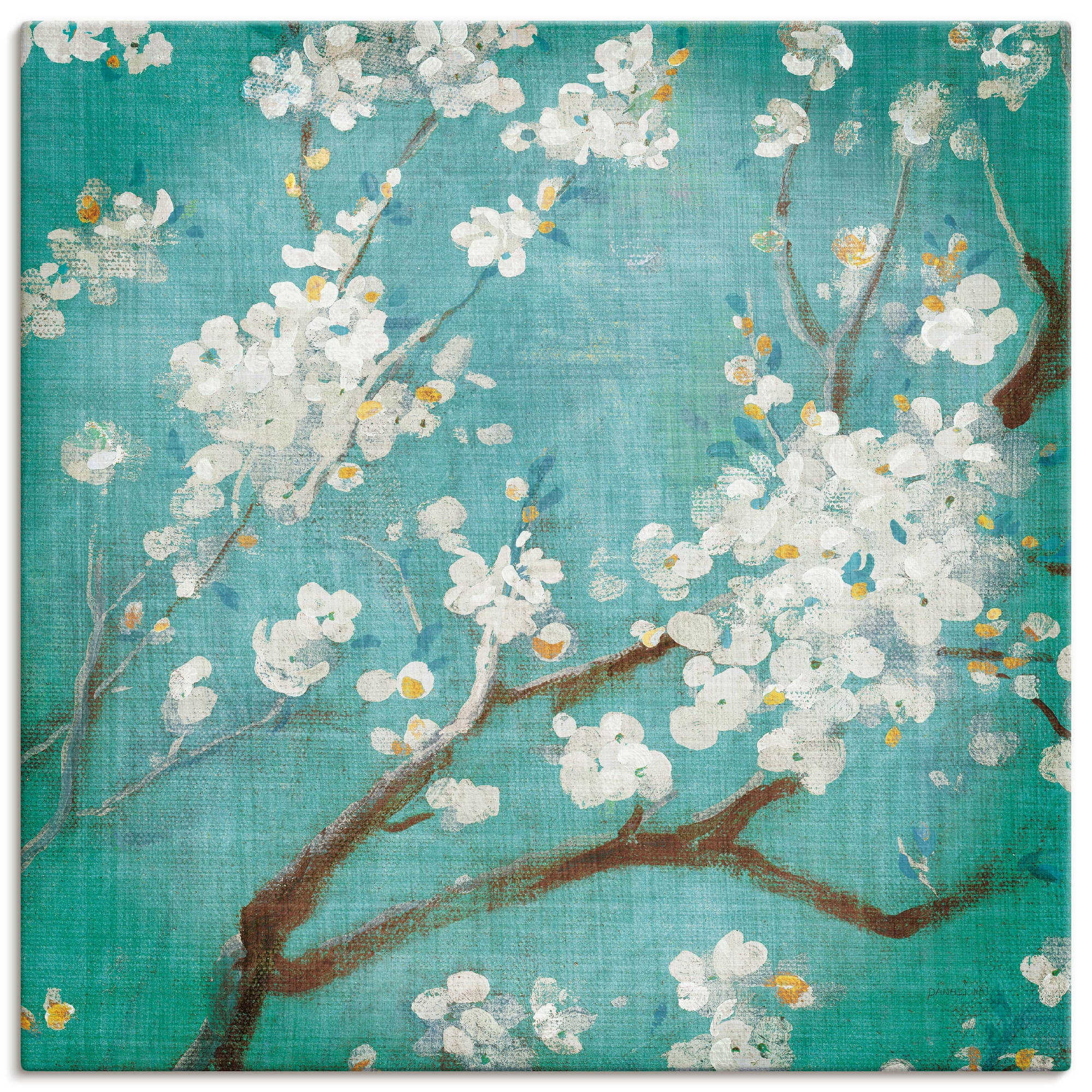 Artland Leinwandbild "Weiße Kirschblüten I" Blumen 1 Stk. tlg. auf Holzrahm günstig online kaufen