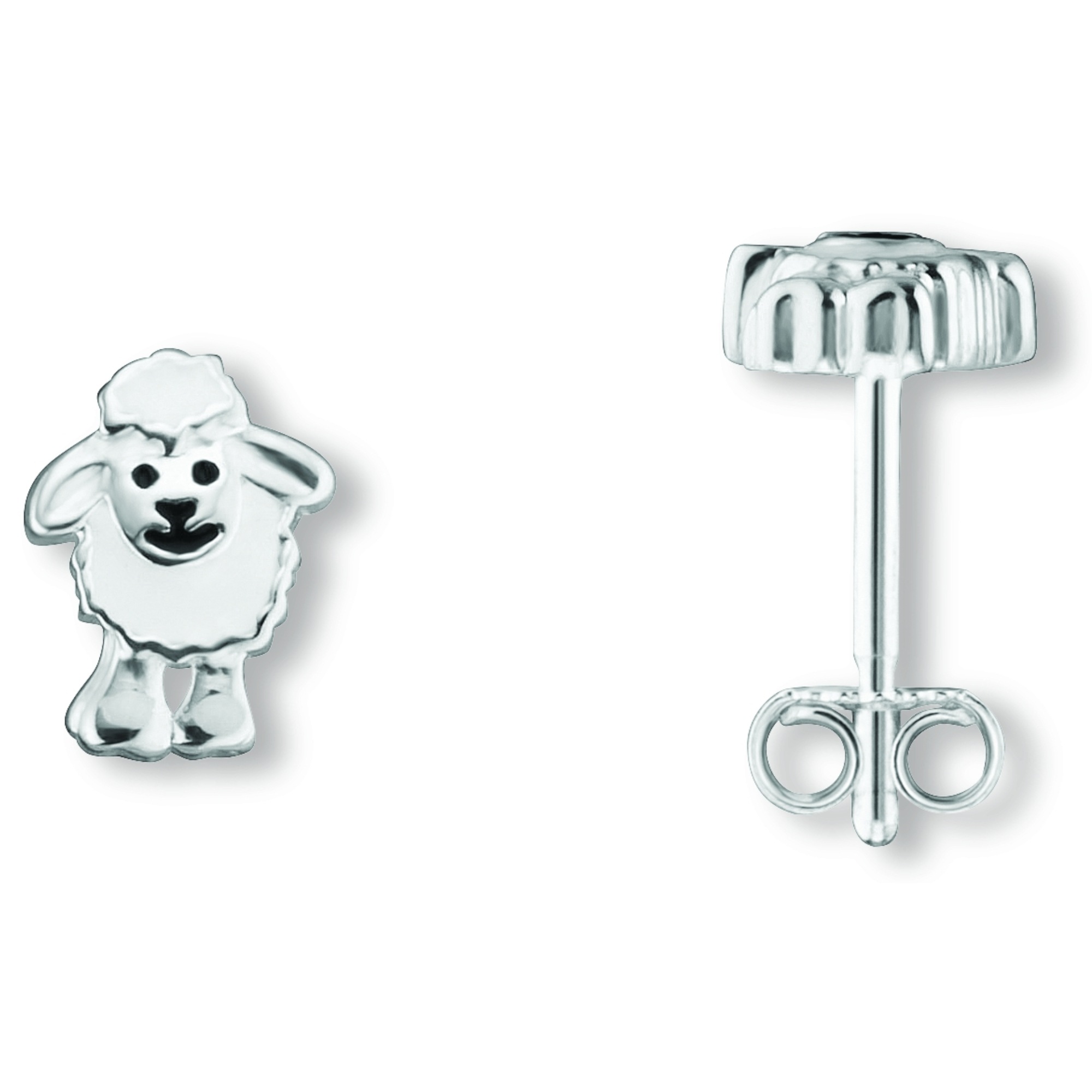 Paar Ohrhänger ONE ELEMENT "Schaf Ohrringe Ohrstecker aus 925 Silber", silber, Ohrringe, Mädchen, Kinder, Silber 925 (Sterlingsilber), Ihr persönliches Symbol – liebevoll gearbeitet für jeden Tag