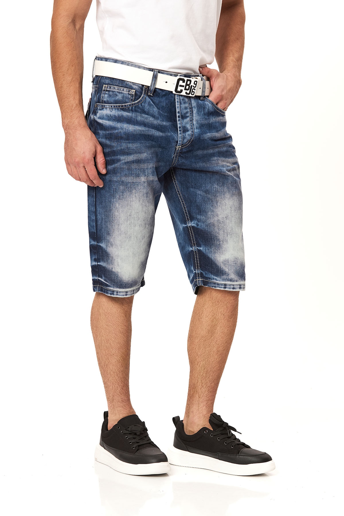 Cipo & Baxx Jeansbermudas Baumwolle, regular fit