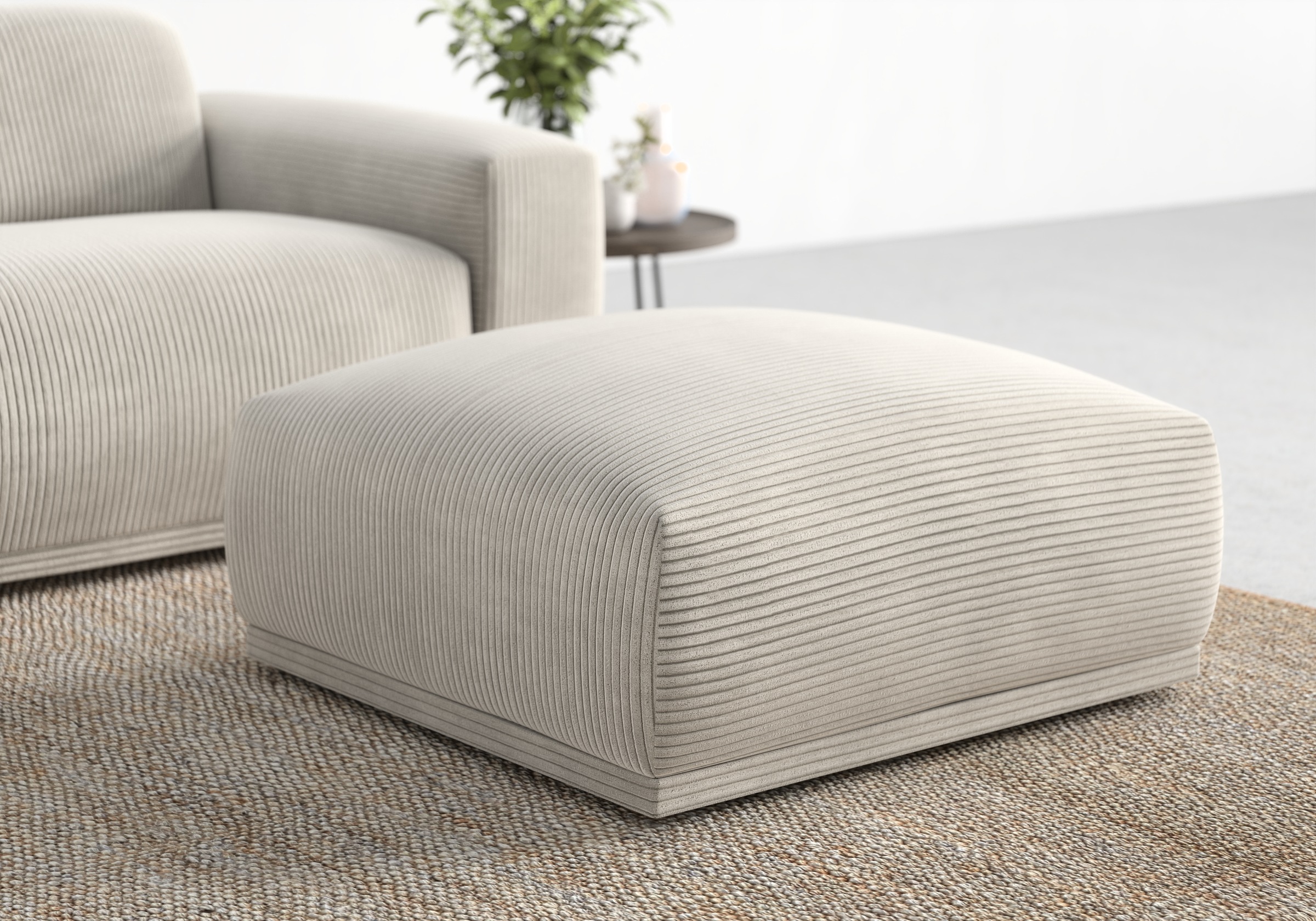 TRENDMANUFAKTUR "Braga, mit hochwertigem Kaltschaum, quadratisch, in Cord e günstig online kaufen