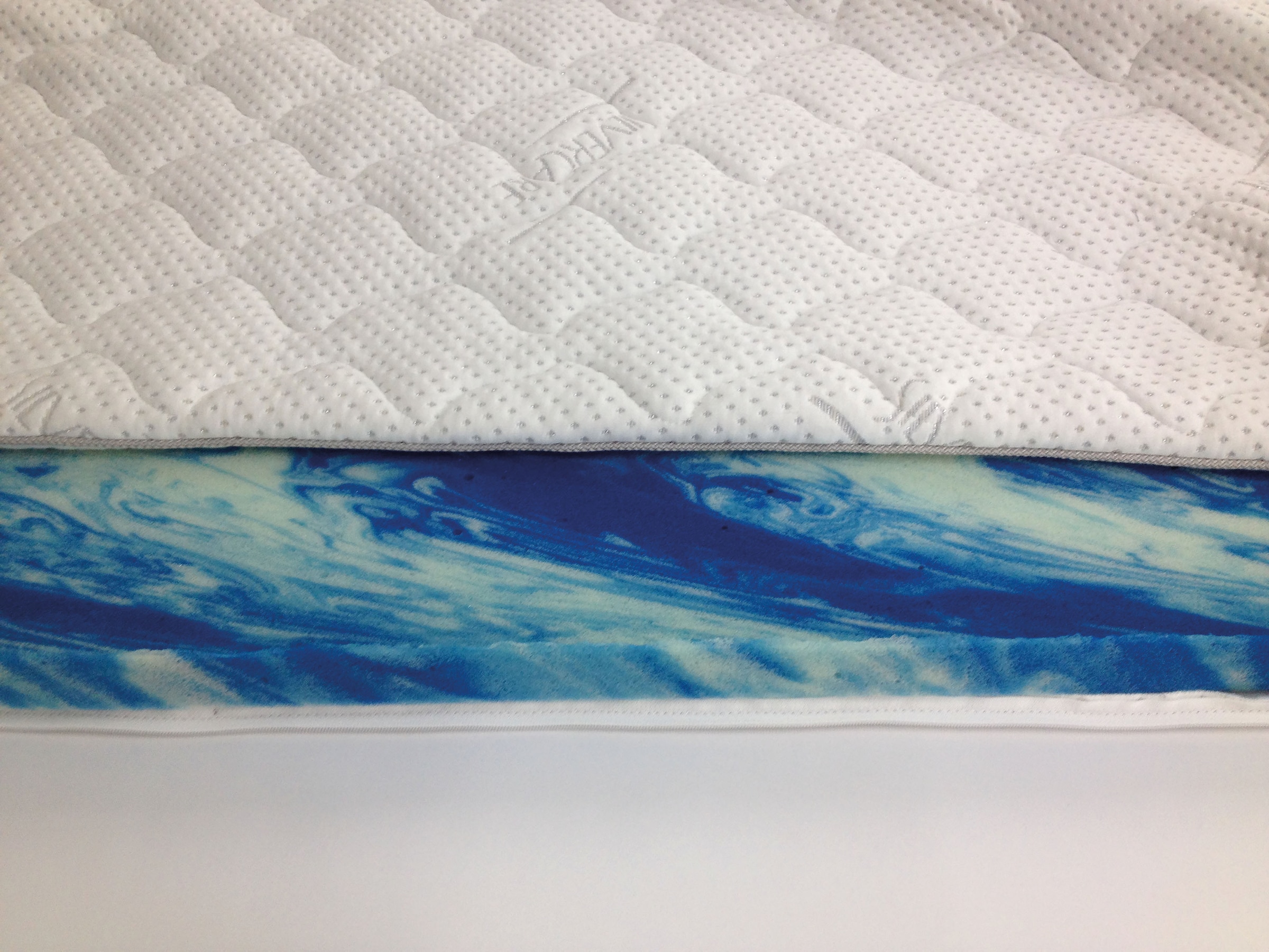 set one by Musterring Topper »Florida Silvercare Gelschaum«, (1 St.), Gelschaum-Kern, mit Stretch-Doppeltuch-Bezug mit Silver Protect