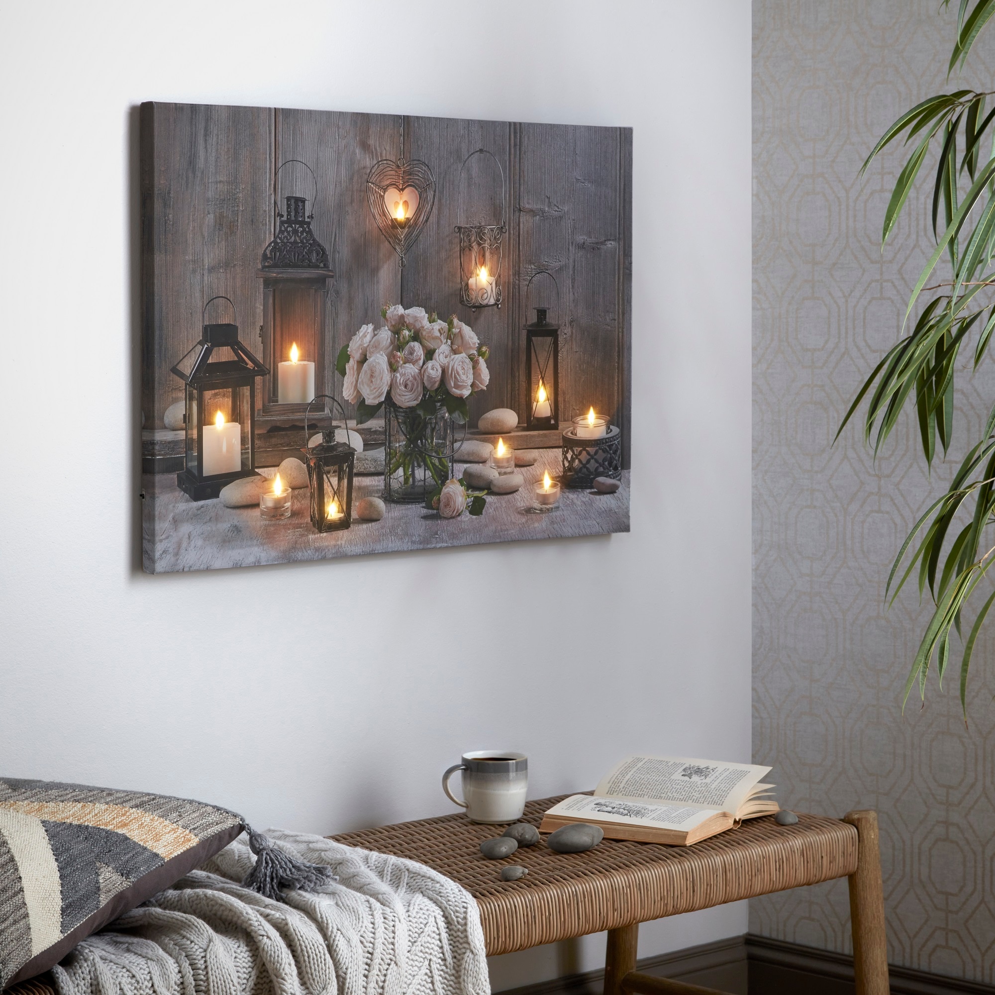 Art for the home LED-Bild Kerzen »Cosy 60x90cm«, LED St.) BAUR | (1