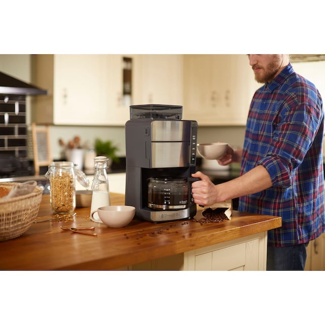 RUSSELL HOBBS Kaffeemaschine mit Mahlwerk »Grind & Brew 25610-56«, 1,25 l  Kaffeekanne, Papierfilter, 1x4 | BAUR